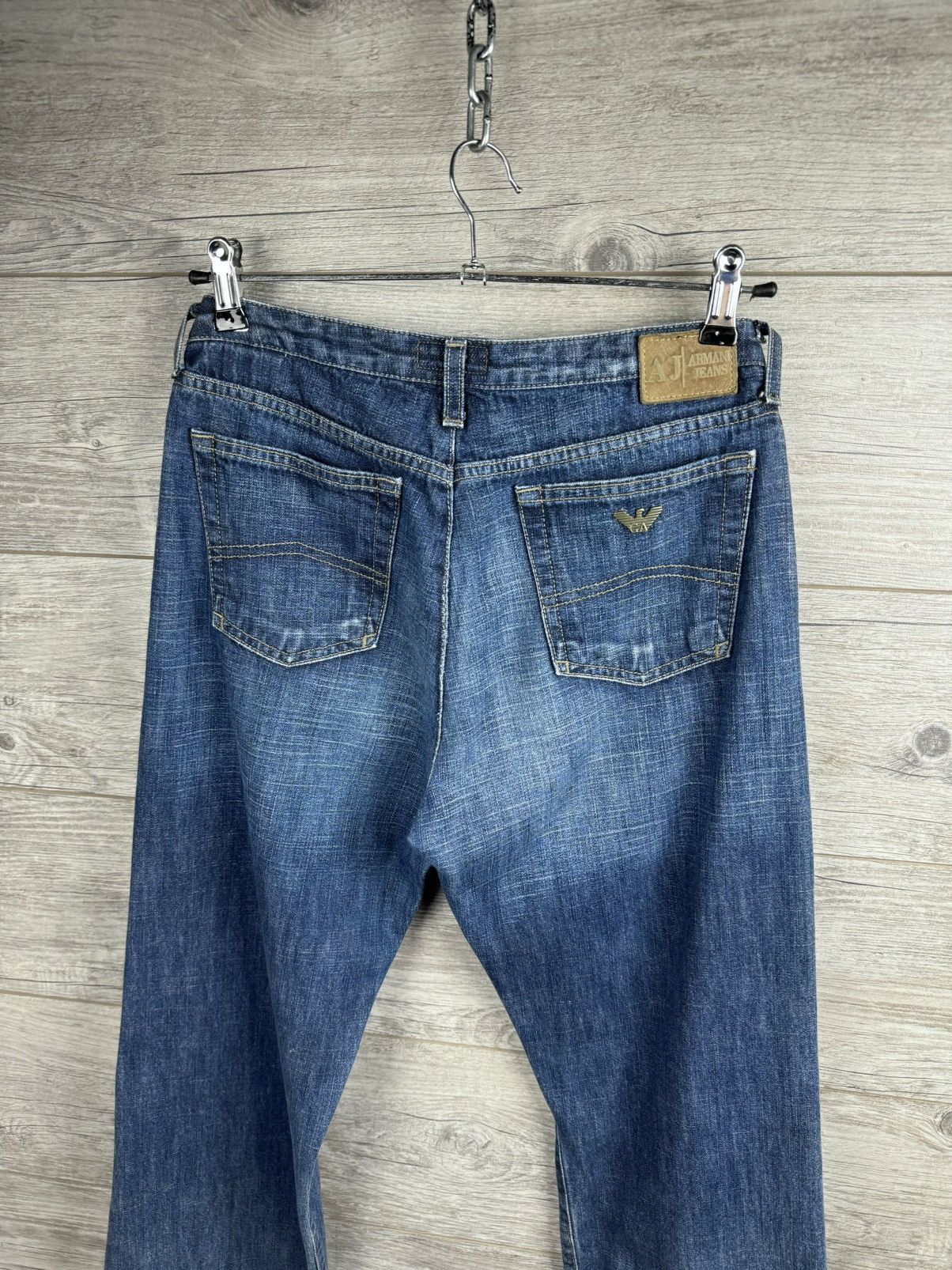 Armani × Vintage Vintage Armani Jeans On A Wide Leg size 29 Size US 29 - 1 Thumbnail