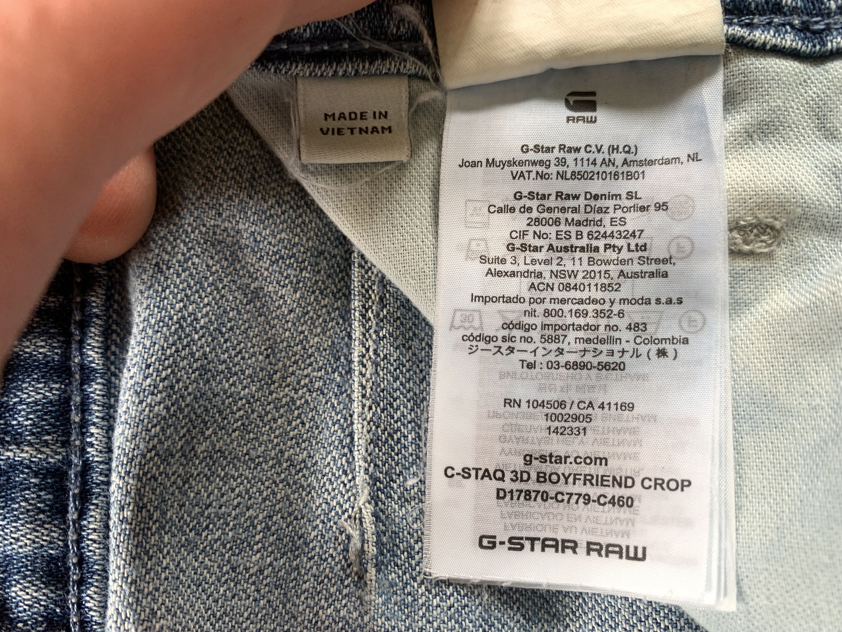 G-Star G Star Raw Women's C-staq 3d Boyfriend Crop Jeans Size 27" / US 4 / IT 40 - 10 Thumbnail