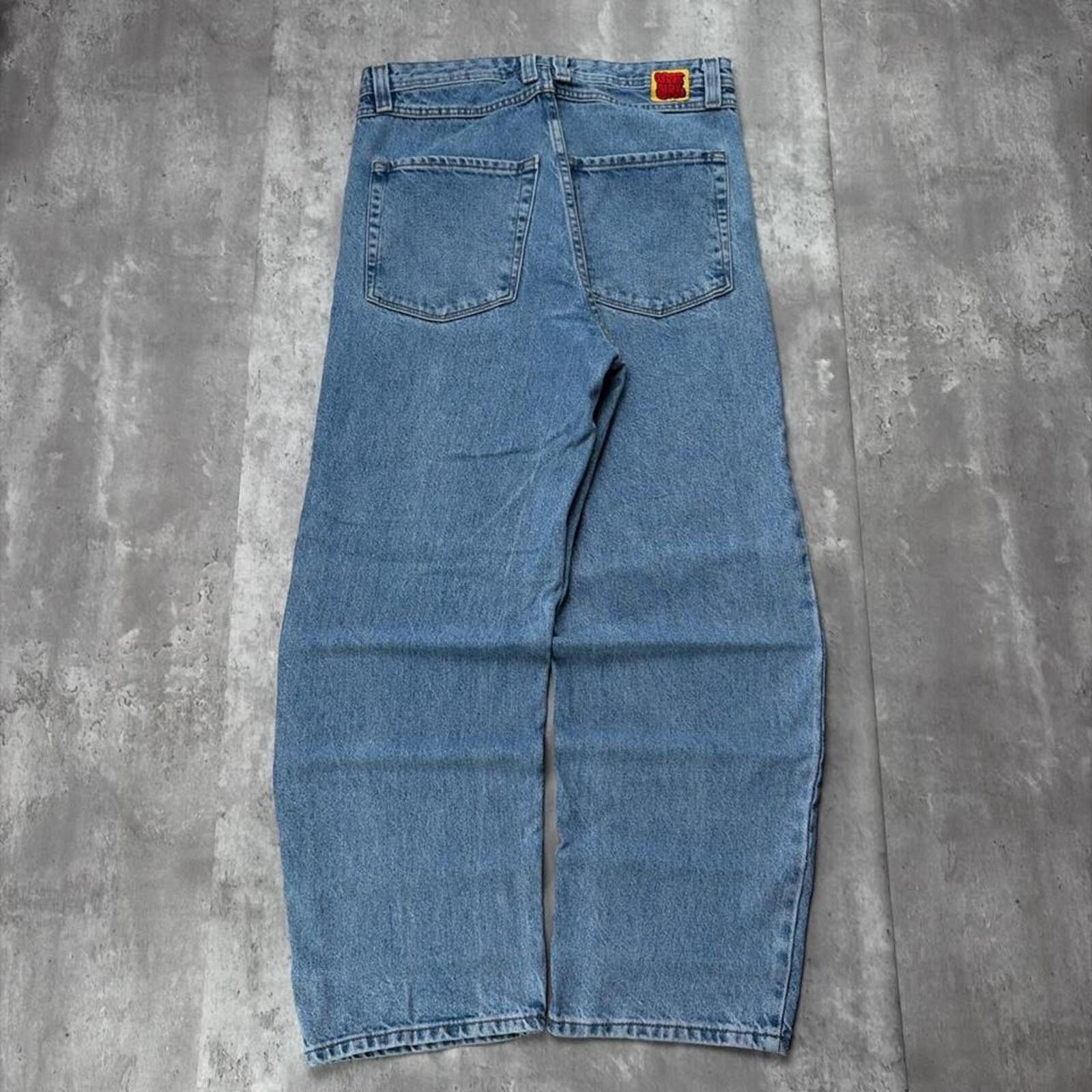 Empyre Y2K Light Wash Empyre Grunge Skater Baggy Denim Jeans Size 36" / US 14 / IT 50 - 1 Thumbnail