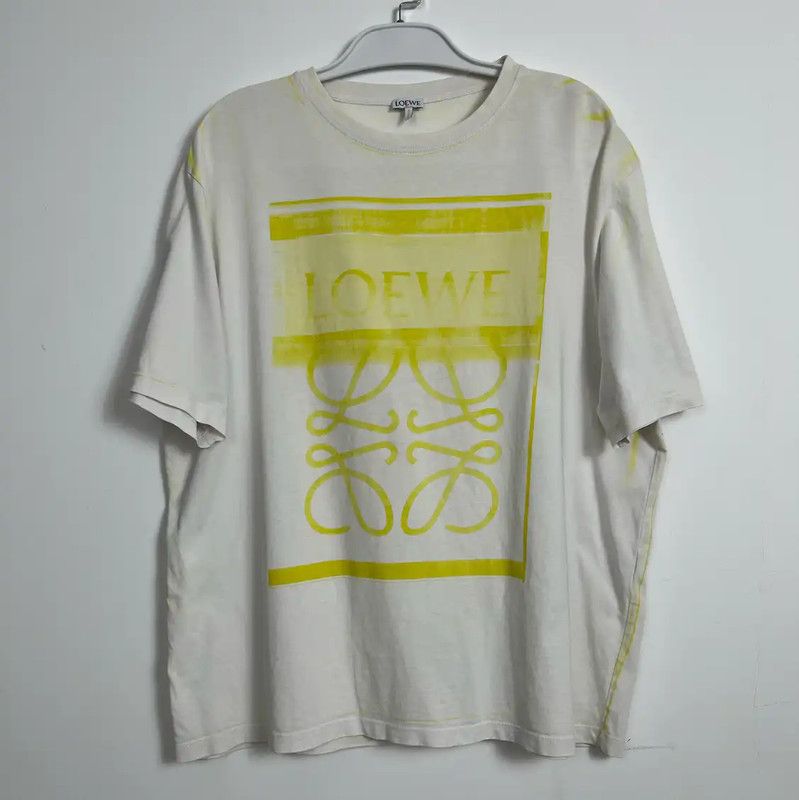 Loewe Loewe White Cotton Men's T-Shirt with Graphic 0089 Size US M / EU 48-50 / 2 - 1 Thumbnail