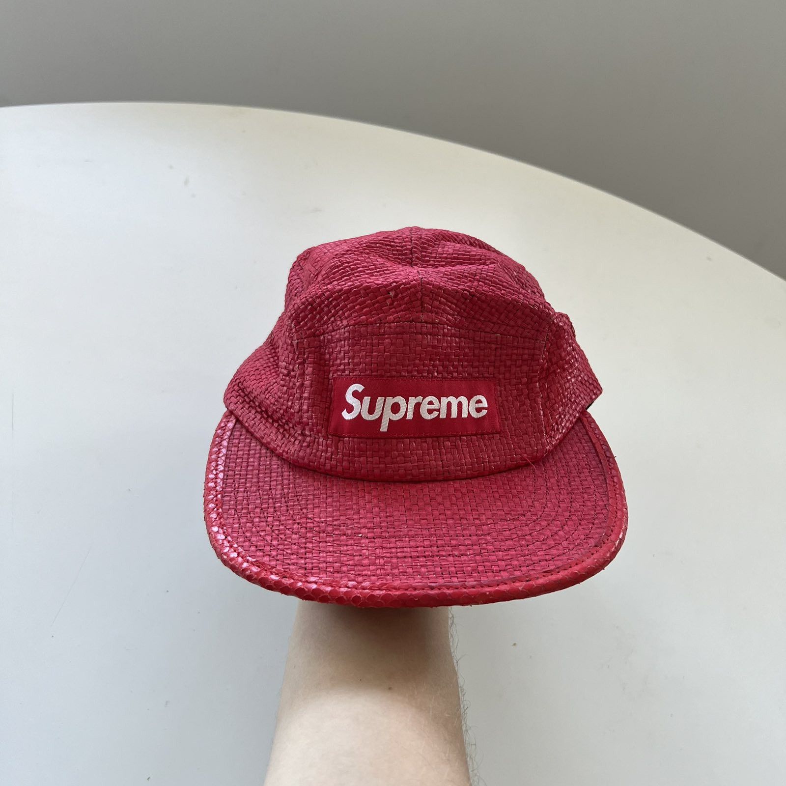 Supreme × Vintage Supreme straw 5 panel red cap Size ONE SIZE - 2 Thumbnail