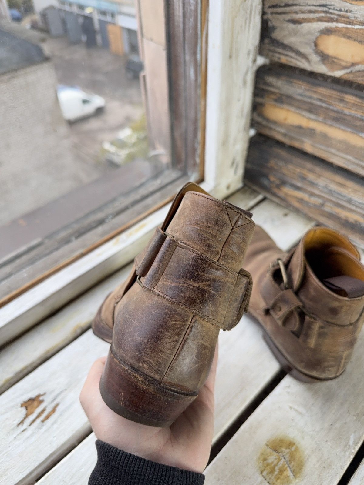 Sancho Boots 90s Sancho Goodyear Welt Leather Harness Boots Brown EU 36 Size US 5.5 / IT 35.5 - 7 Thumbnail
