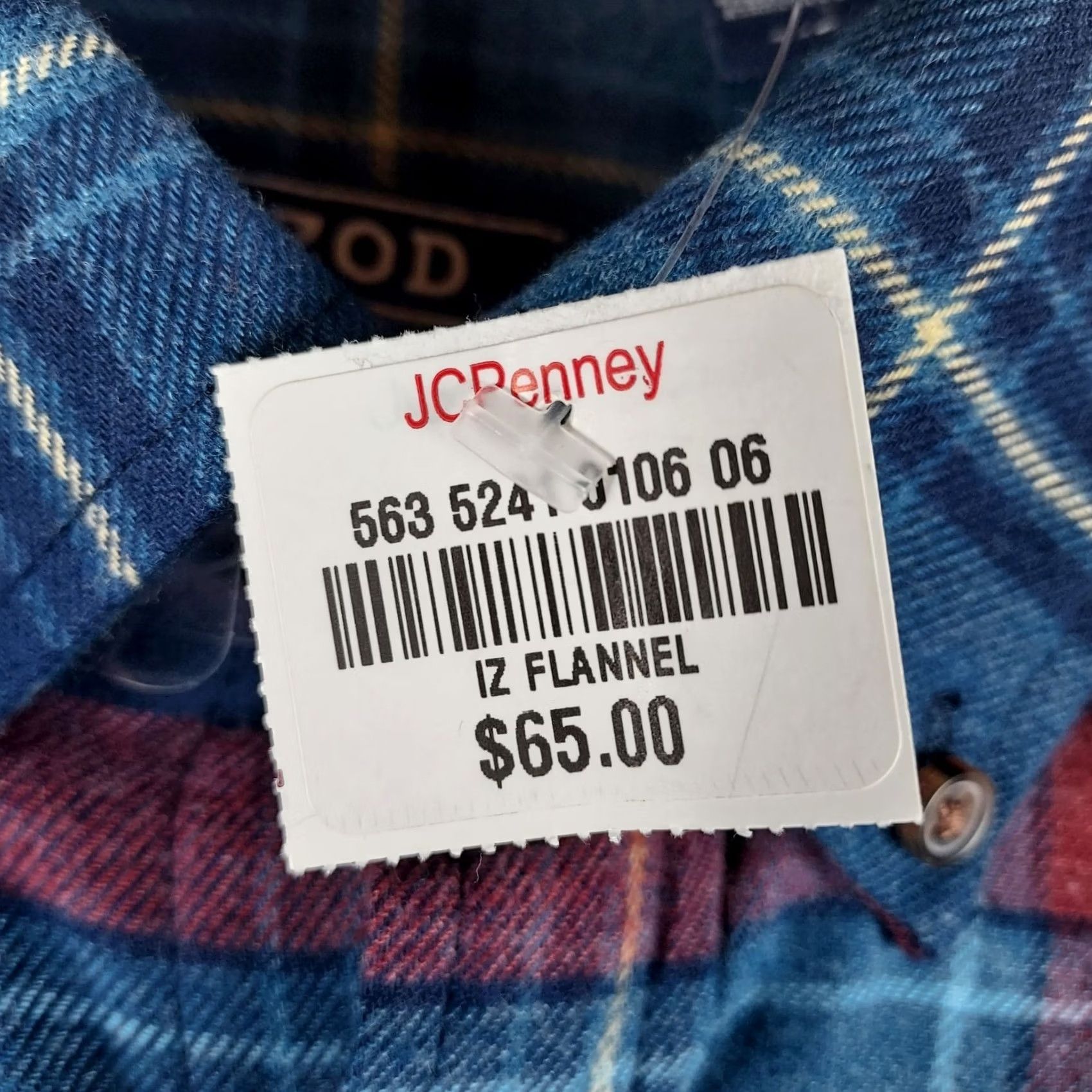 Izod VINTAGE IZOD Men’s Plaid Flannel Shirt Small Blue Red Button-Down Long Sleeve NWT Size US S / EU 44-46 / 1 - 6 Thumbnail