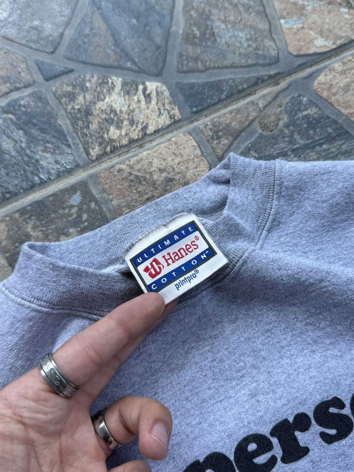 Hanes × Vintage Vintage DOG PERSON Heavy Cotton Sweatshirt Rare Y2K Drip Size US M / EU 48-50 / 2 - 6 Thumbnail