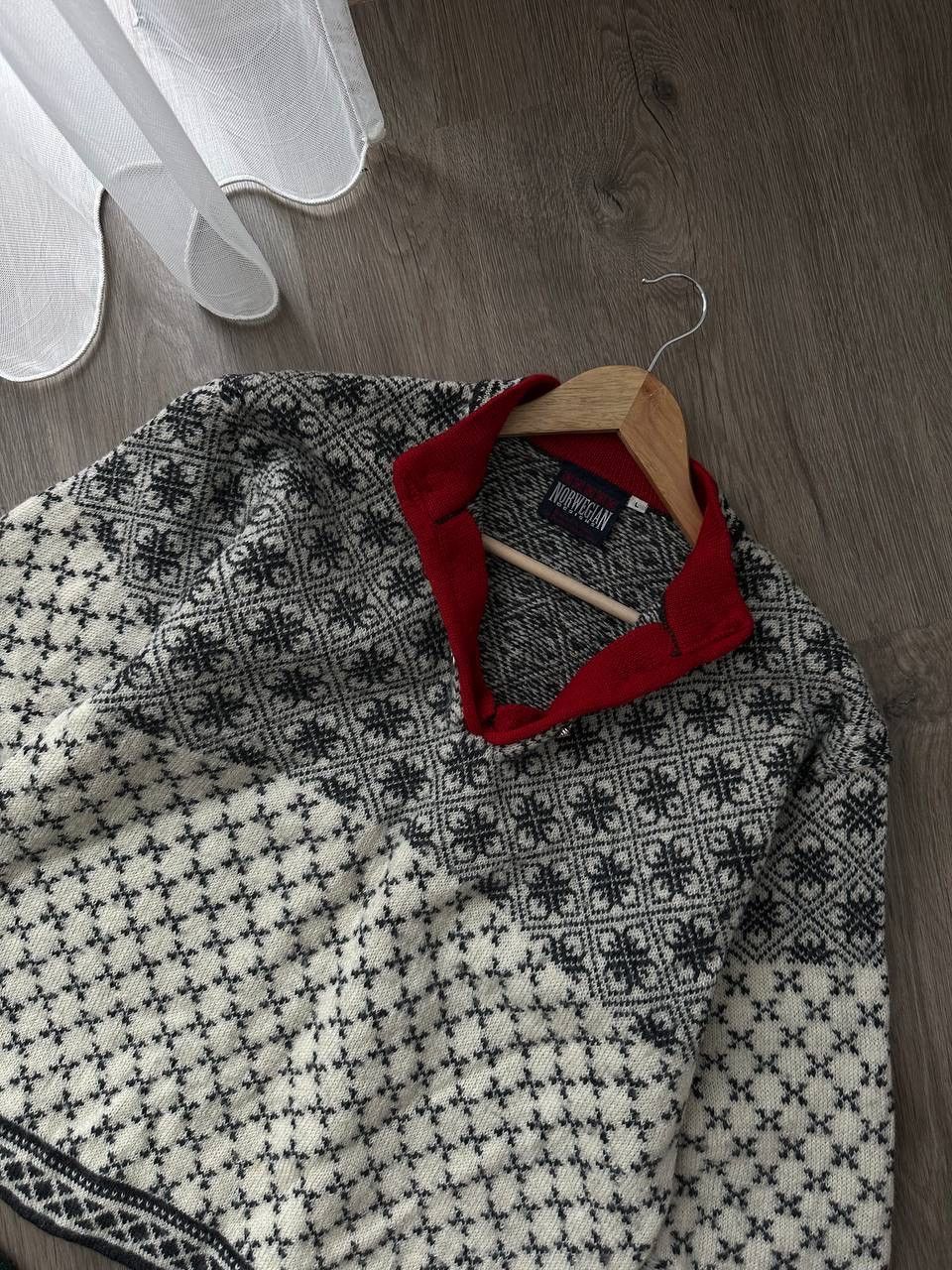 Japanese Brand × Vintage Vintage Nordic Jumper Fair Isle Wool Sweater Size L / US 10 / IT 46 - 7 Thumbnail