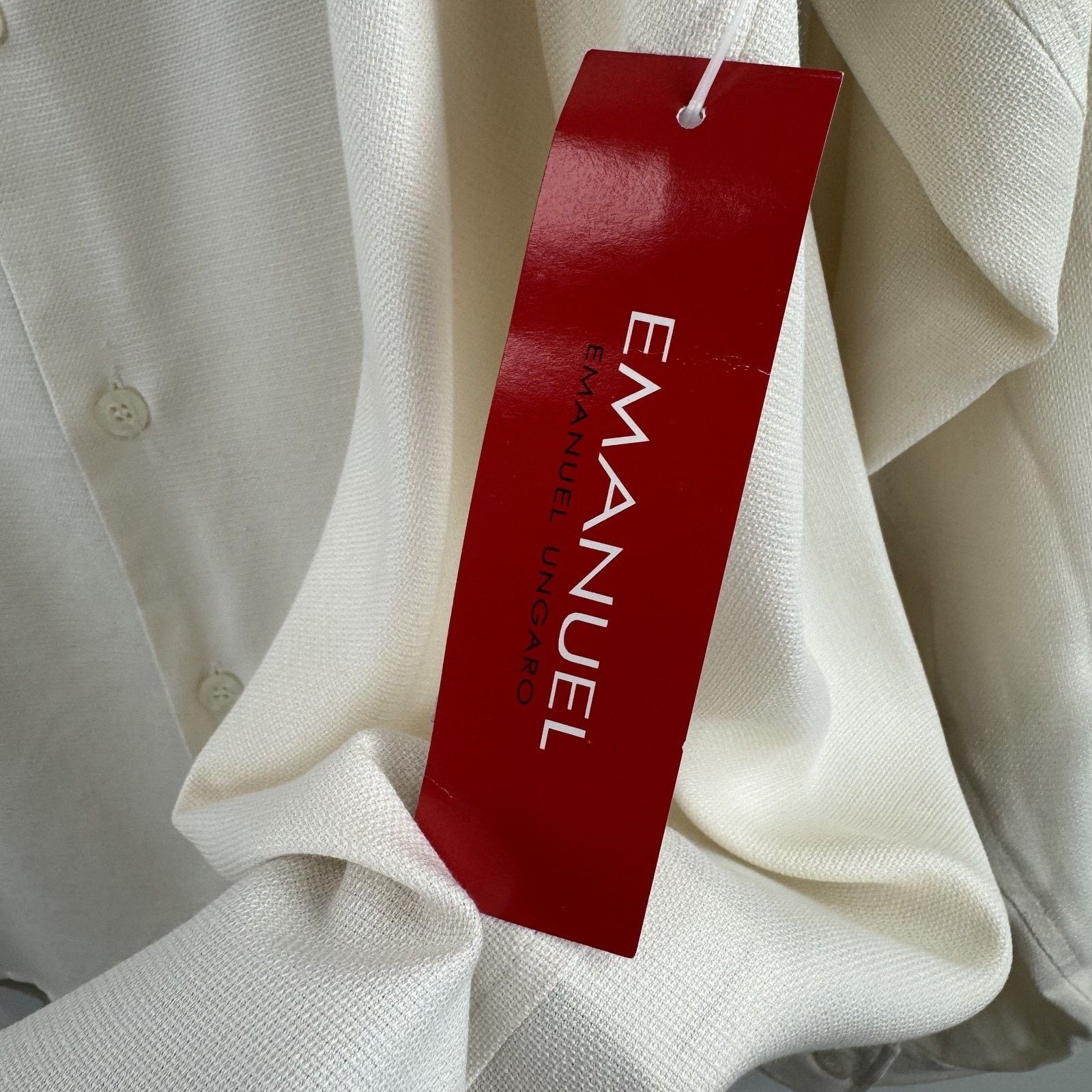 Emanuel Ungaro Emanuel Ungaro Men's XXL 100% Silk Dress Shirt Size US XXL / EU 58 / 5 - 6 Thumbnail