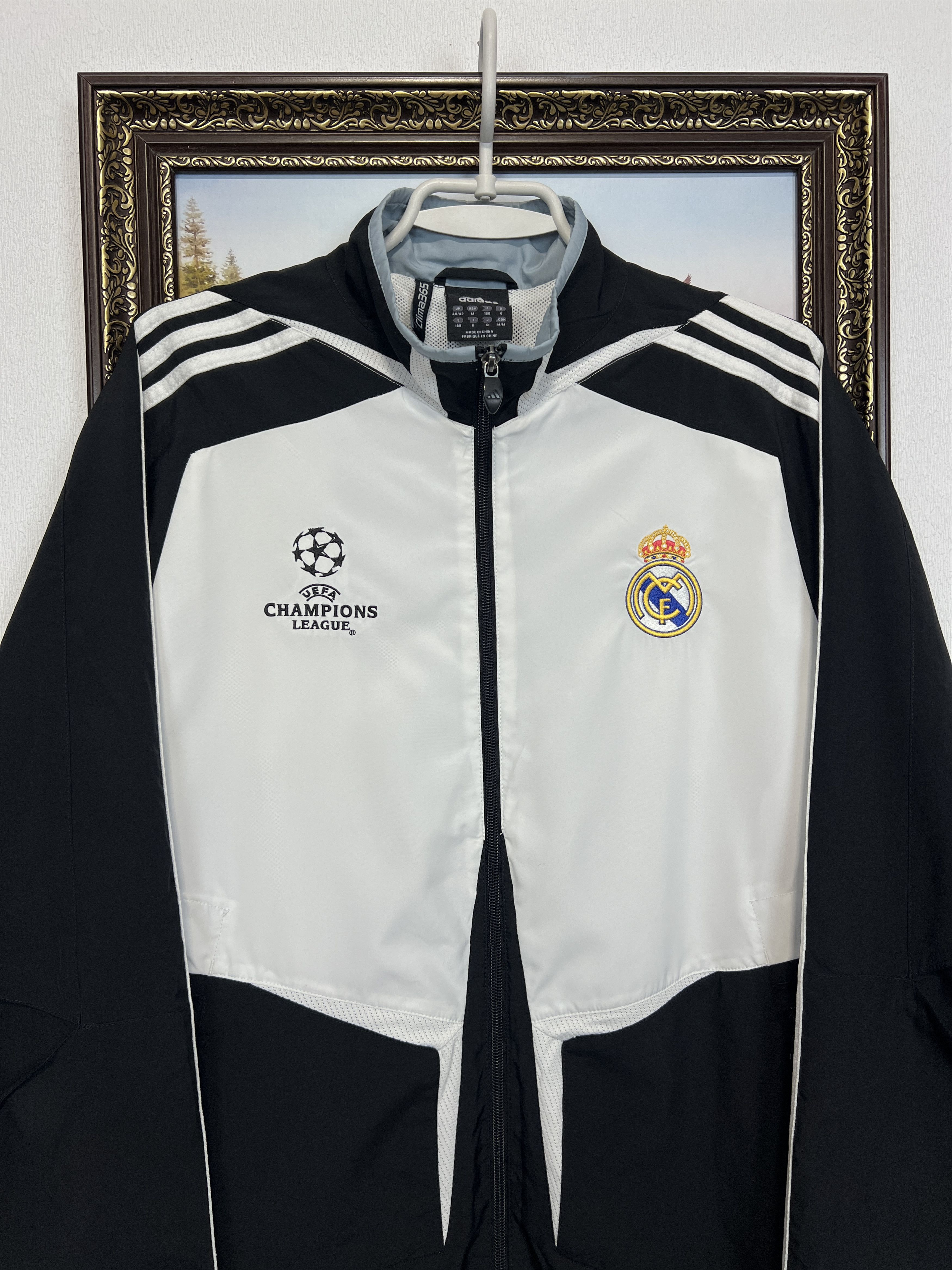 Adidas Vintage Real Madrid Football Train Jacket Soccer Track Top Size US M / EU 48-50 / 2 - 2 Thumbnail