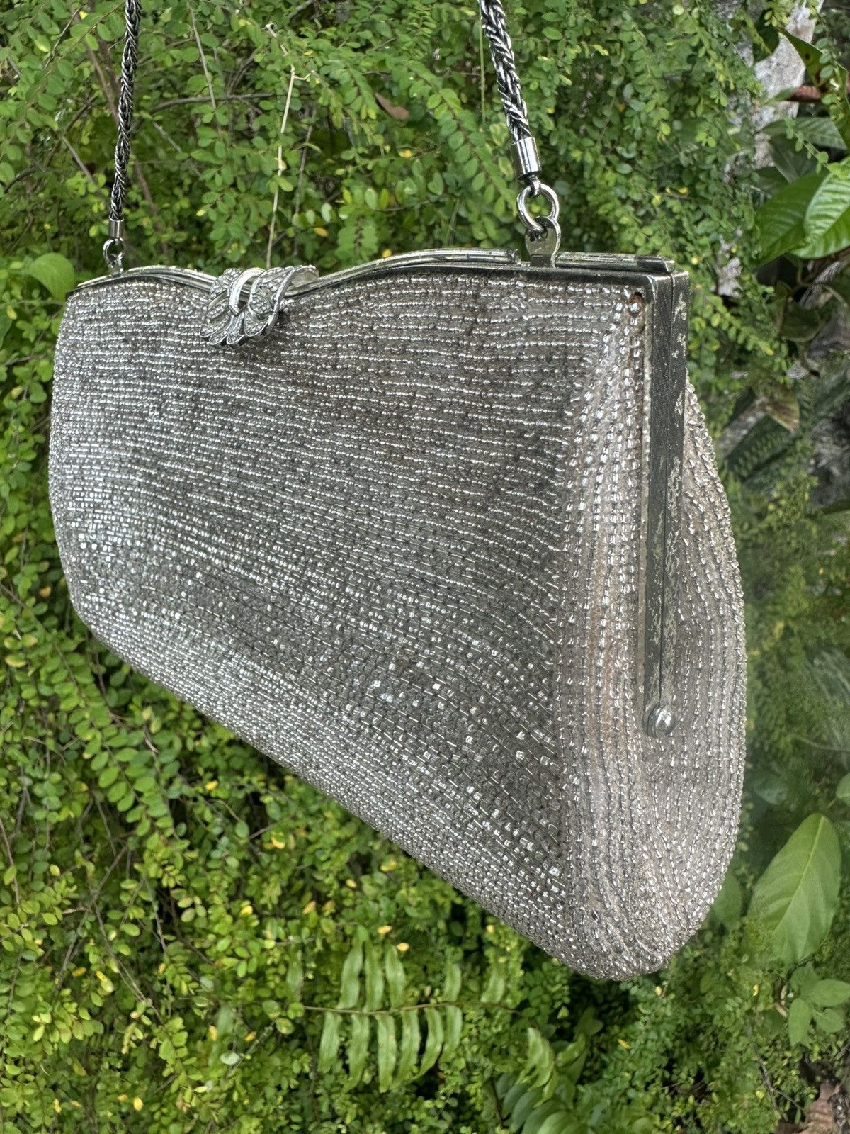 Handmade 🔥FREE SHIPPING🔥HANDMADE BEADED BAG WOMEN DINNER GALA Size ONE SIZE - 4 Thumbnail