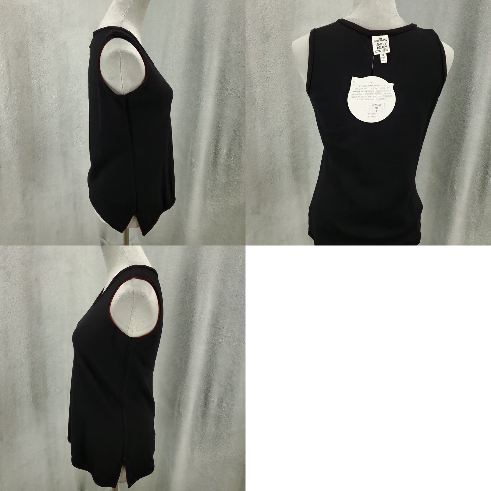 Vintage VINTAGE New Reversible Tank Black Red Womens Size Small Soft NWT Parsley And Sage Size S / US 4 / IT 40 - 10 Thumbnail