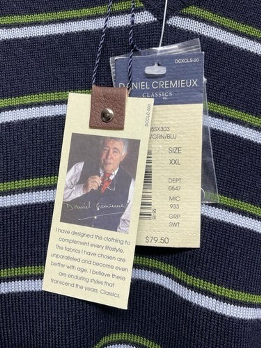 Daniel Cremieux NWT Daniel Cremieux Classics Wool VNeck Sweater Men Size 2XL Size US XXL / EU 58 / 5 - 6 Thumbnail
