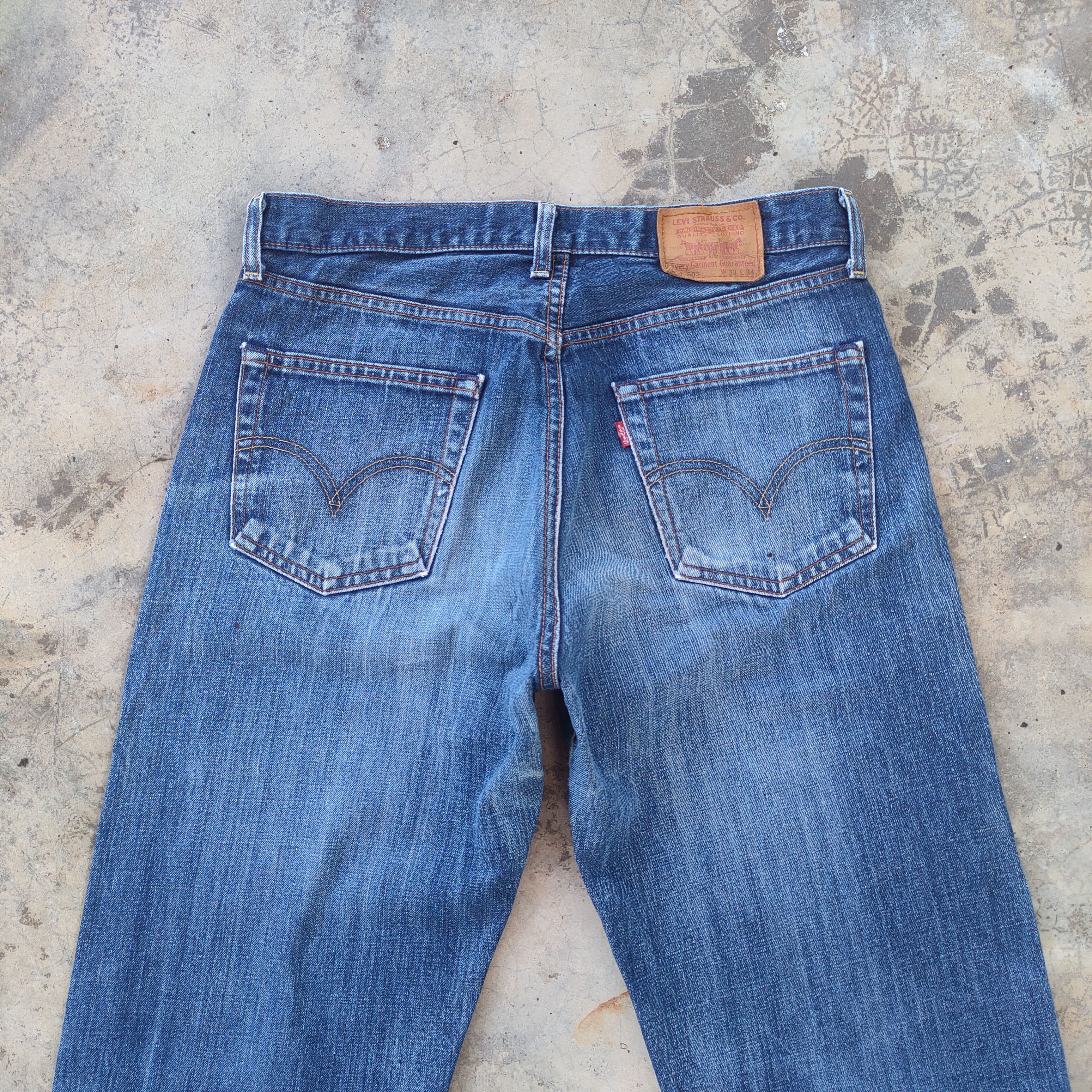 Levi's Vintage Clothing W33 VINTAGE LEVI'S 513 RIPPED FADED JEANS DENIM PANTS Size US 33 - 11 Thumbnail
