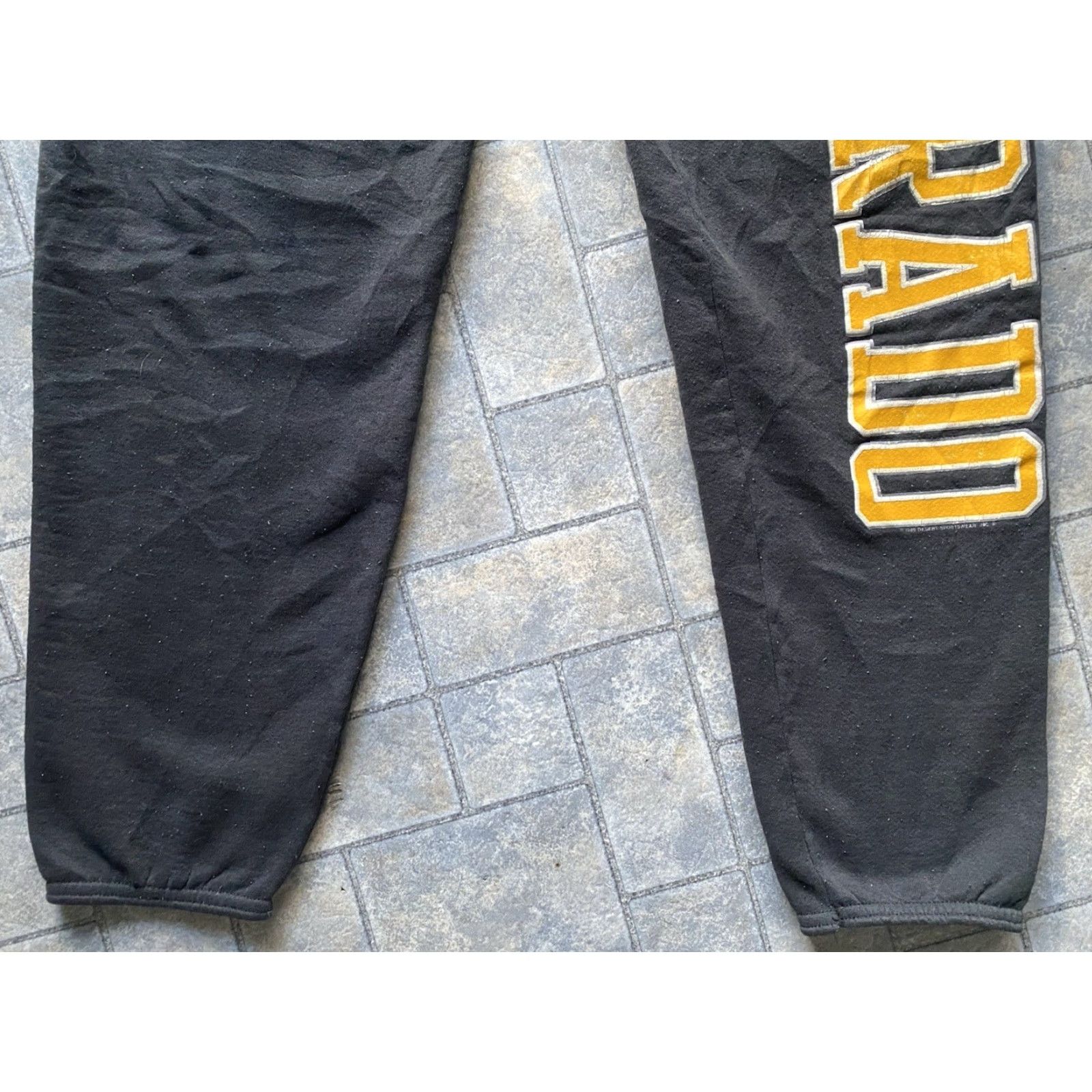 Jerzees VTG Jerzees Super Sweats Sweatpants Men’s M USA Made Colorado Buffaloes CU Black 1980s Decade Mens Size US 31 - 2 Thumbnail