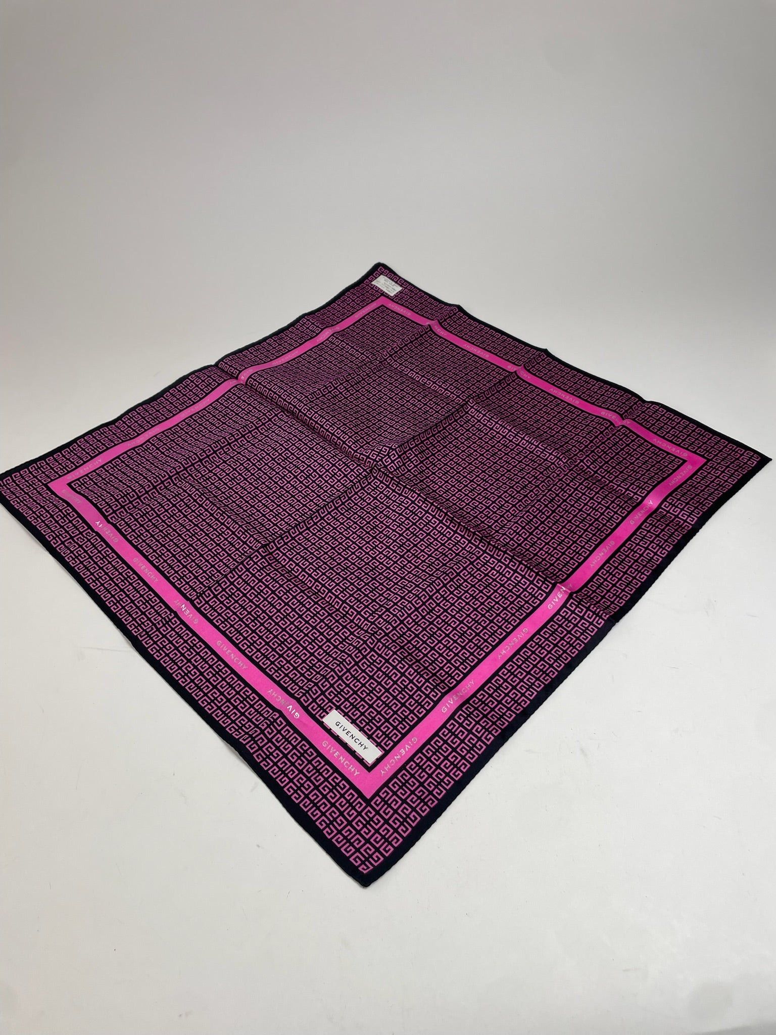 Givenchy Vintage Monogram Scarf Purple Black Size ONE SIZE - 1 Thumbnail