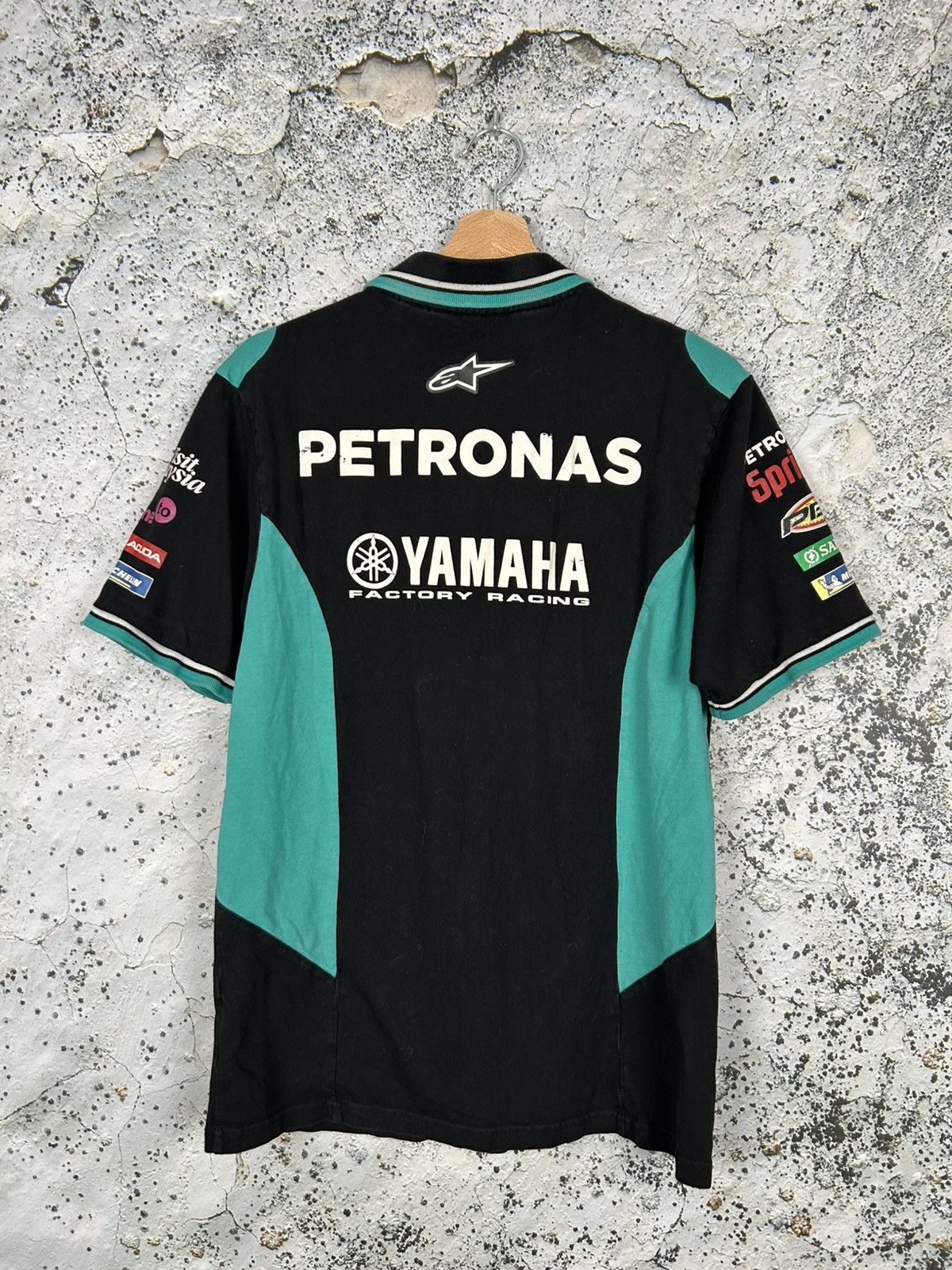 Vintage Vintage Petronas Yamaha Racing Polo Tee Motorsport Hype Size US M / EU 48-50 / 2 - 2 Thumbnail