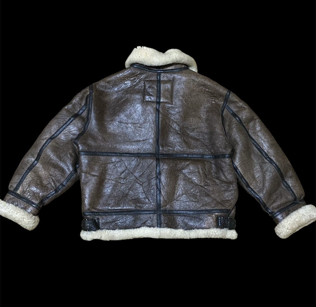 Vintage Vintage B3 Topgun Style Shearling Leather Sheepskin Jacket Size US L / EU 52-54 / 3 - 4 Thumbnail