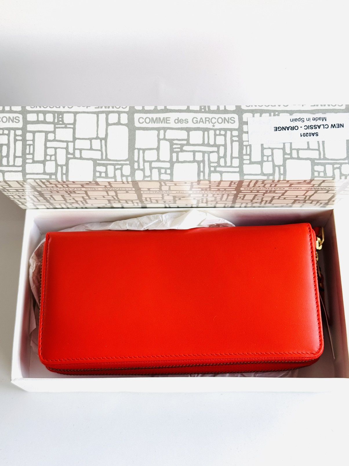 Comme des Garcons × Japanese Brand New lg Comme des Garcons dbl zip continental wallet blue CDG Size ONE SIZE - 8 Thumbnail
