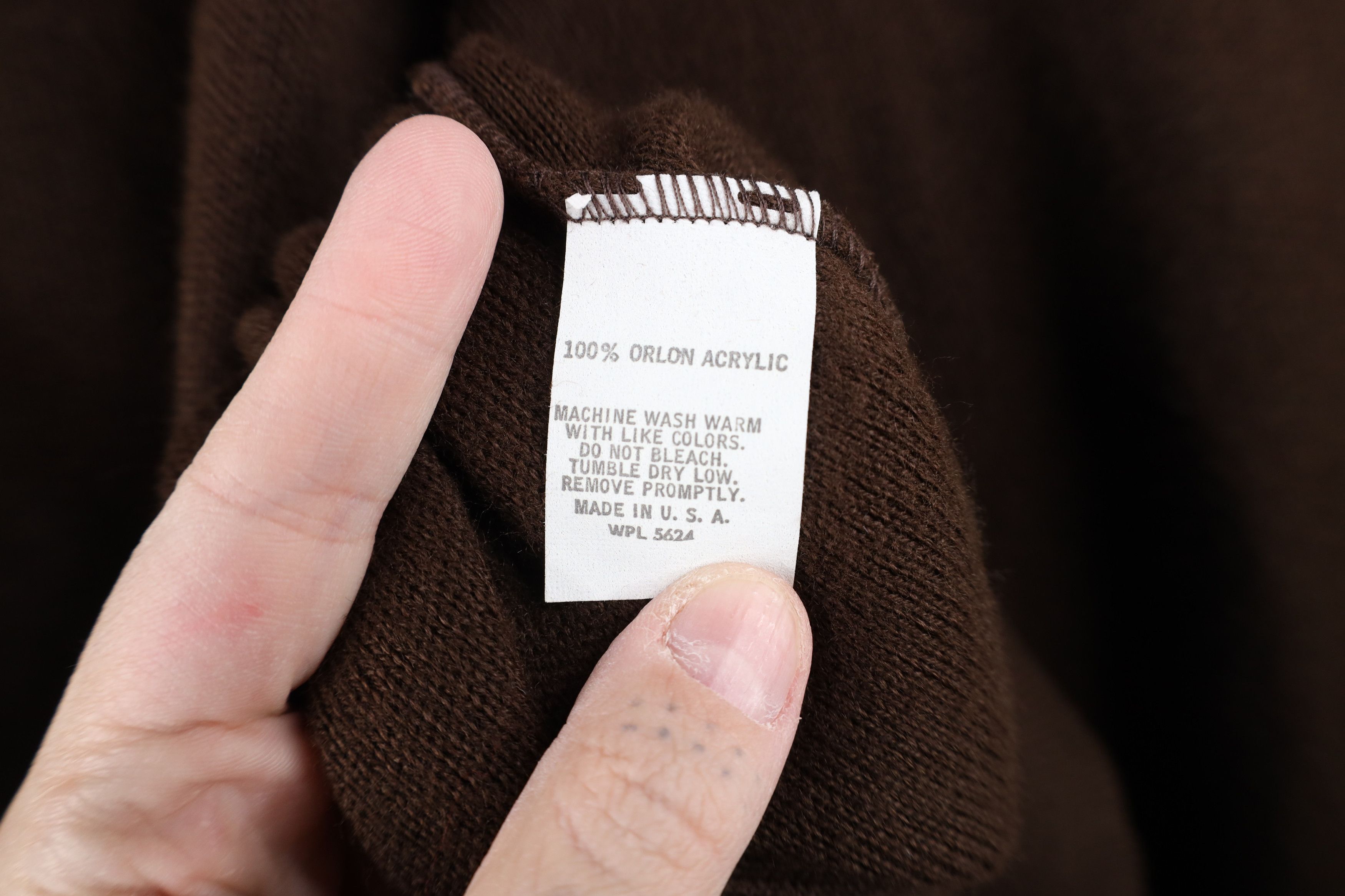 Vintage Vintage 70s Streetwear V-Neck Sweater Brown USA Acrylic Size US XL / EU 56 / 4 - 8 Thumbnail