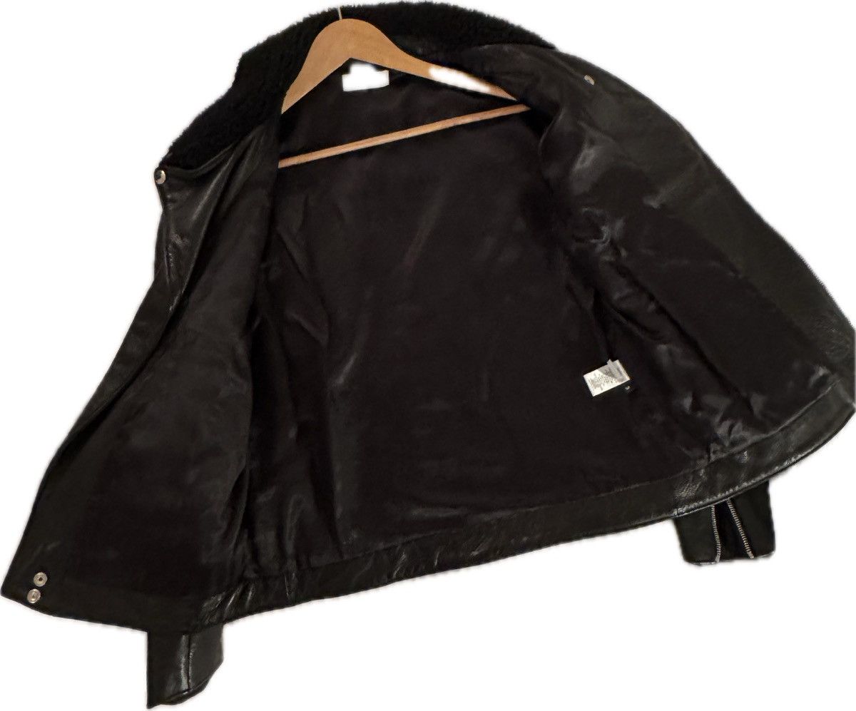 John Elliott John Elliott Shearling-Collar Leather Biker Jacket - rare Size US M / EU 48-50 / 2 - 2 Thumbnail