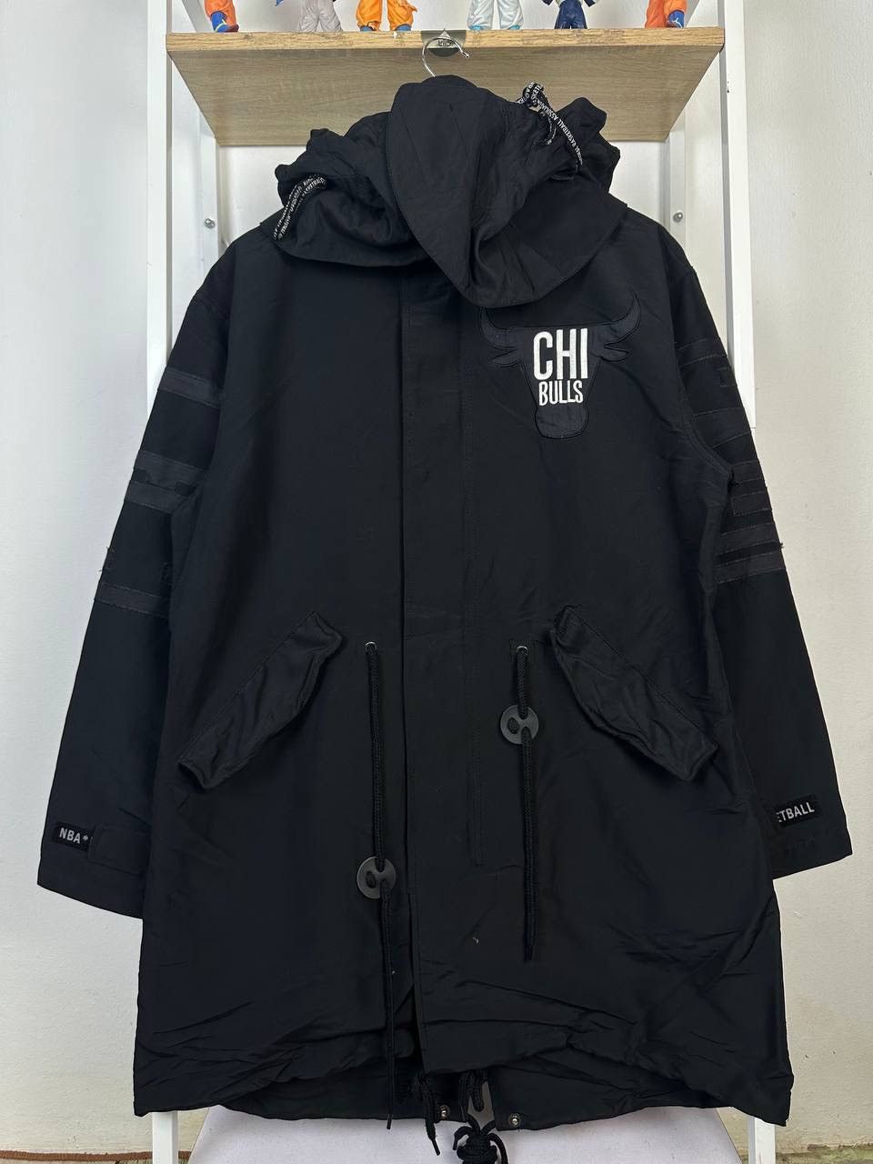 NBA NBA CHICAGO BULLS Nylon Poly Parka Hooded Jacket (PIT 22.5) Size US S / EU 44-46 / 1 - 2 Thumbnail