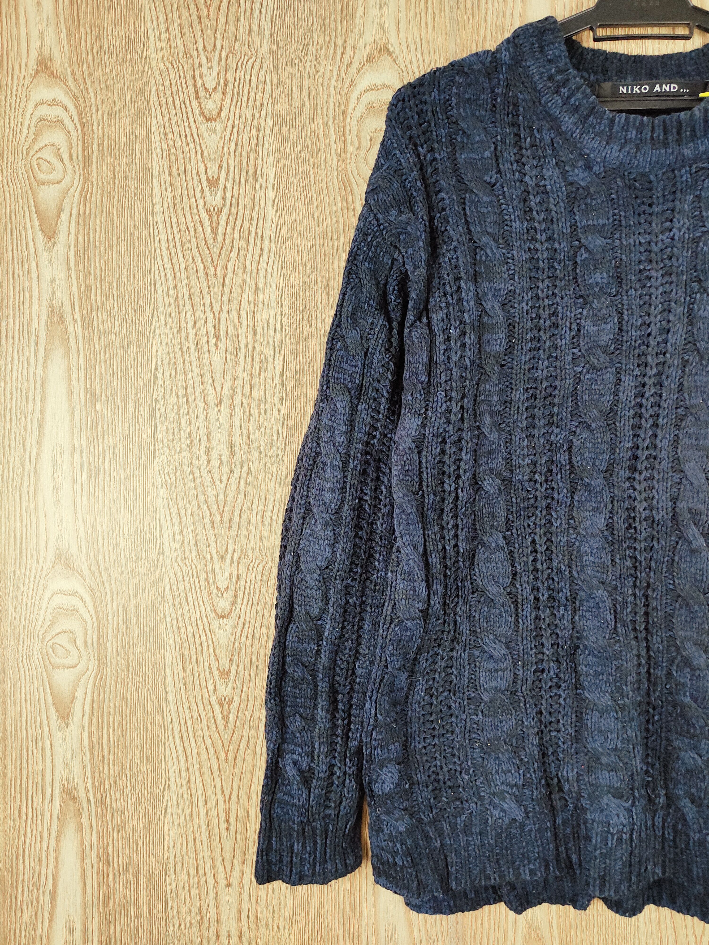 Japanese Brand Niko and... Dark Blue Knitwear Sweatshirts #W044 Size US M / EU 48-50 / 2 - 3 Thumbnail