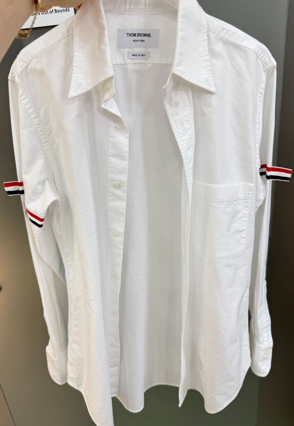 Thom Browne Thom browne White long-sleeved poplin shirt 2504-Nextarrow Size US M / EU 48-50 / 2 - 1 Thumbnail