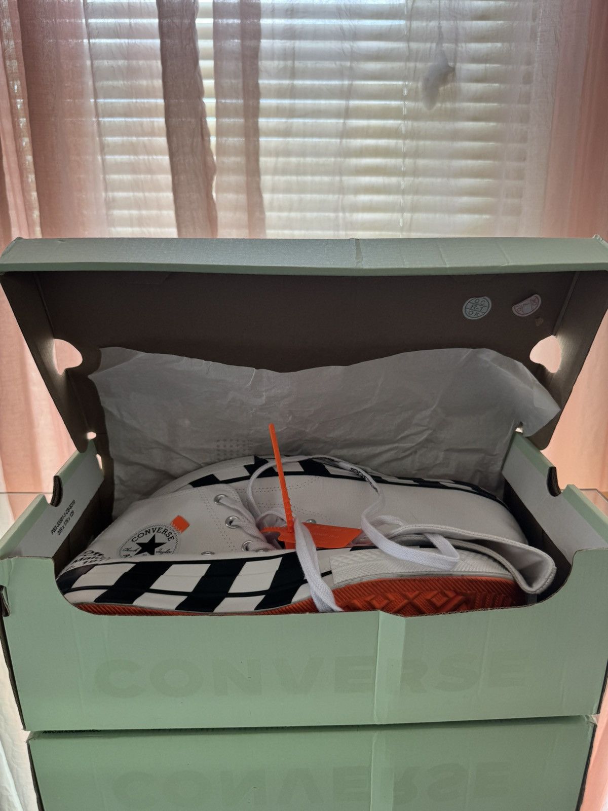 Converse × Nike × Off-White Off-White converse chuck taylor all star 70 Hi Size US 11.5 / EU 44-45 - 1 Thumbnail
