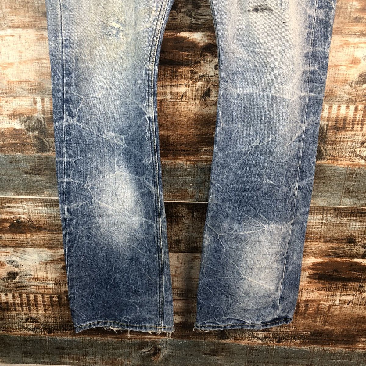 JACKROSE DLL Jack Rose Blue Distressed Denim Pants #C011 Size US 32 / EU 48 - 6 Thumbnail
