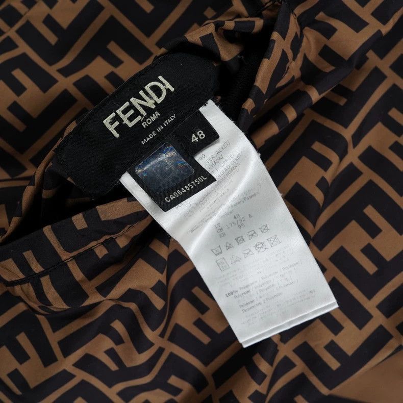 Fendi Fendi Brown Double F Reversible Hooded Jacket Size L / US 10 / IT 46 - 4 Thumbnail