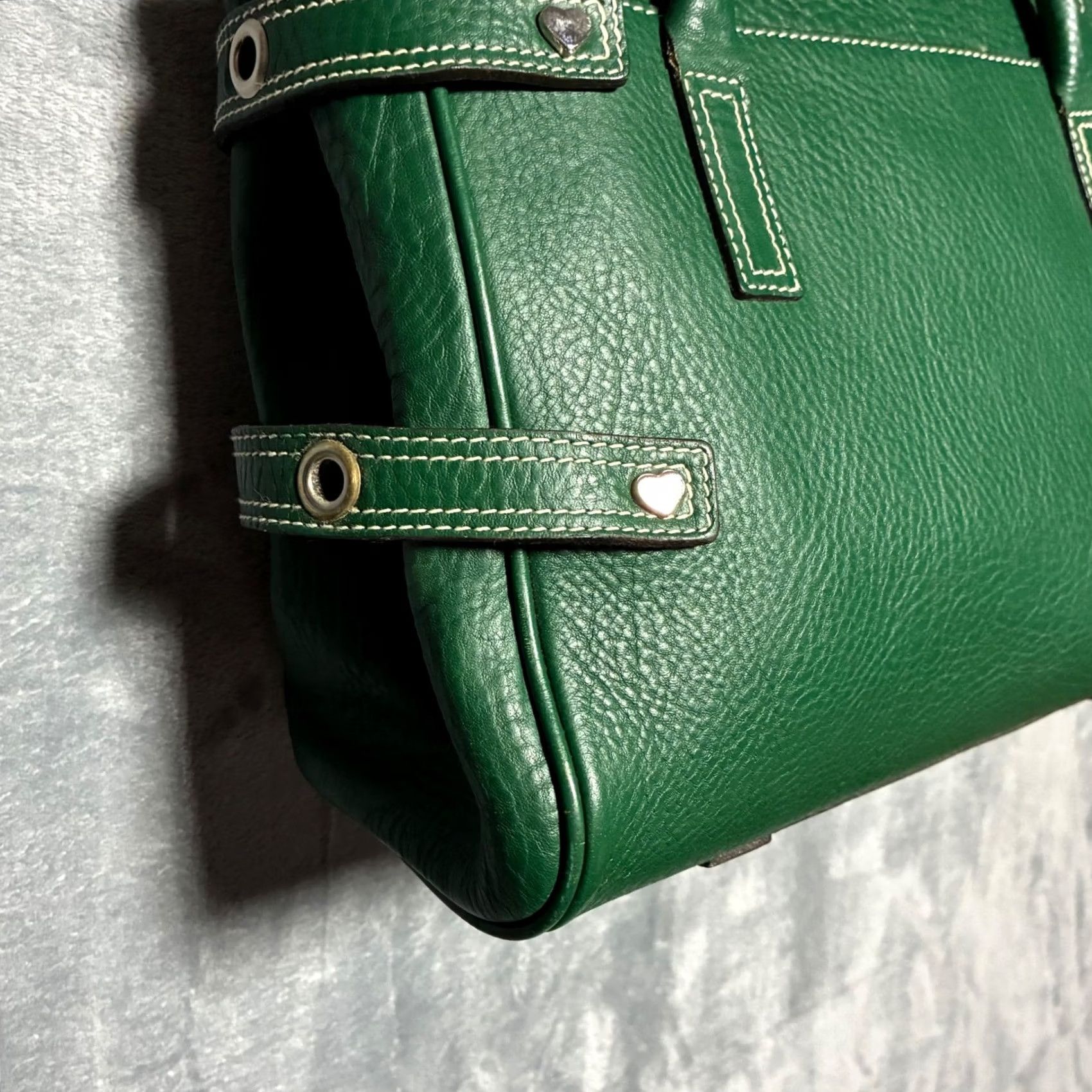 Vintage VINTAGE Luella Satchel Handbag Giselle Grommet Green Bag Size ONE SIZE - 7 Thumbnail