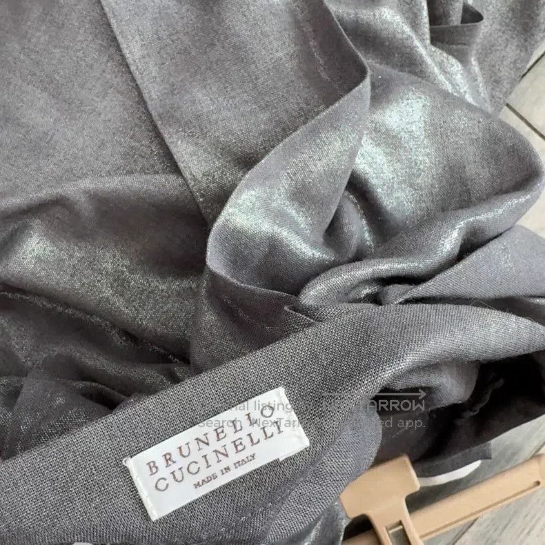 Brunello Cucinelli Brunello Cucinelli Women's Grey Pleated Skirt Size 25" / US 0 / IT 36 - 3 Thumbnail