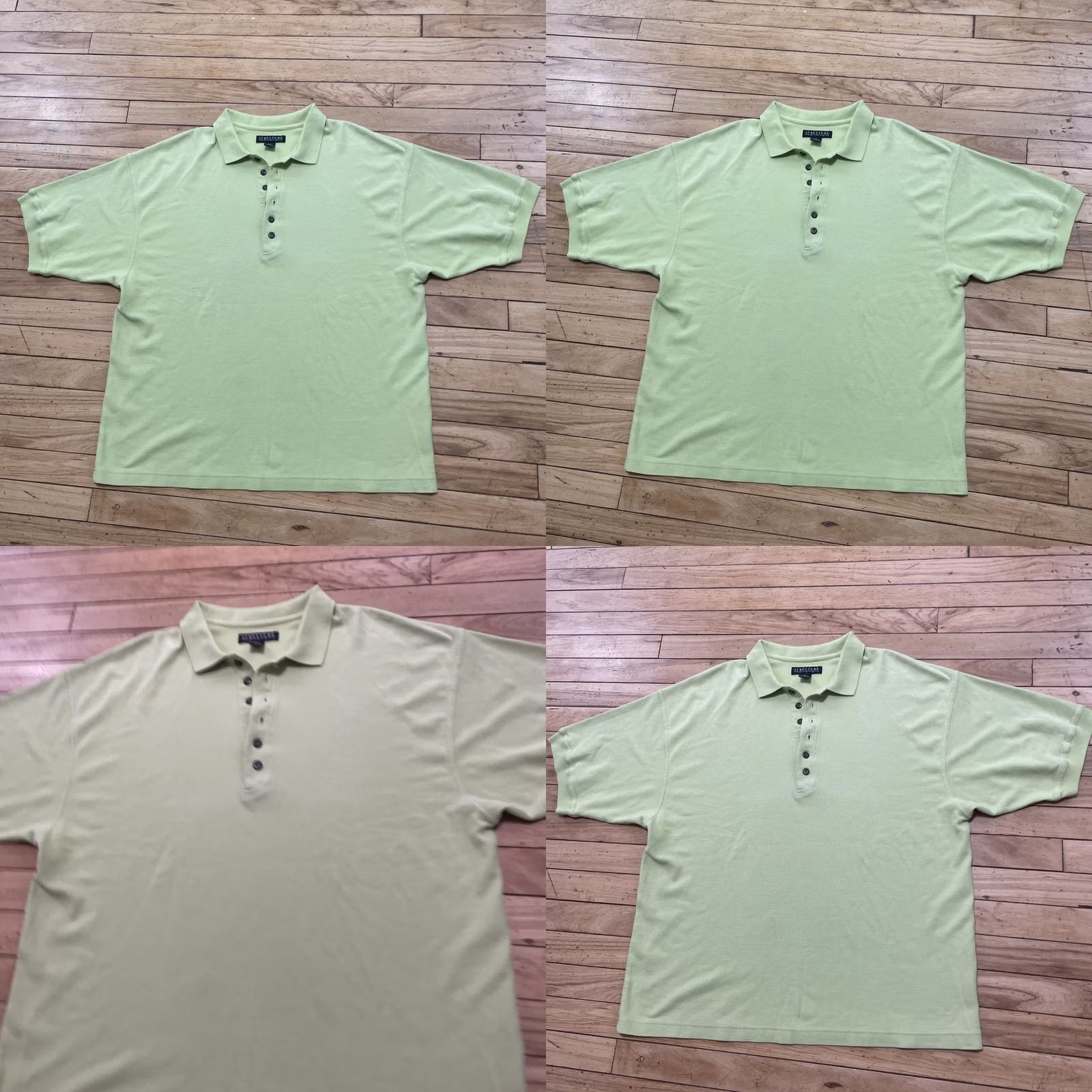 Vintage VINTAGE Structure Polo Shirt Men XL Green 90s Casual Golf Business 6 Buttons Size US XL / EU 56 / 4 - 10 Thumbnail