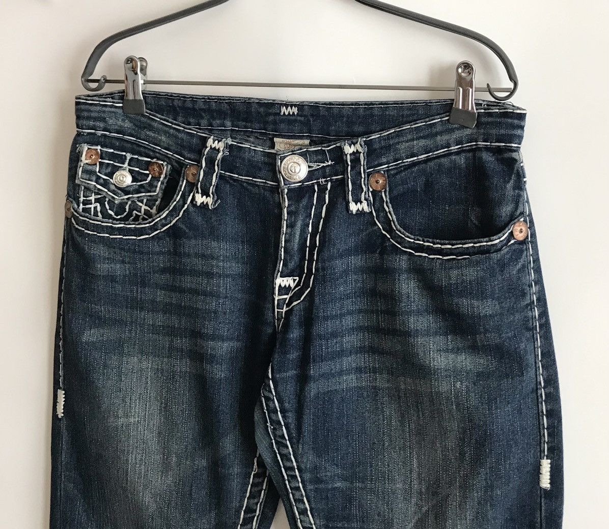 True Religion True Religion Billy Super T Denim Pants Women's 30 Blue Navy Size 30" / US 8 / IT 44 - 4 Thumbnail