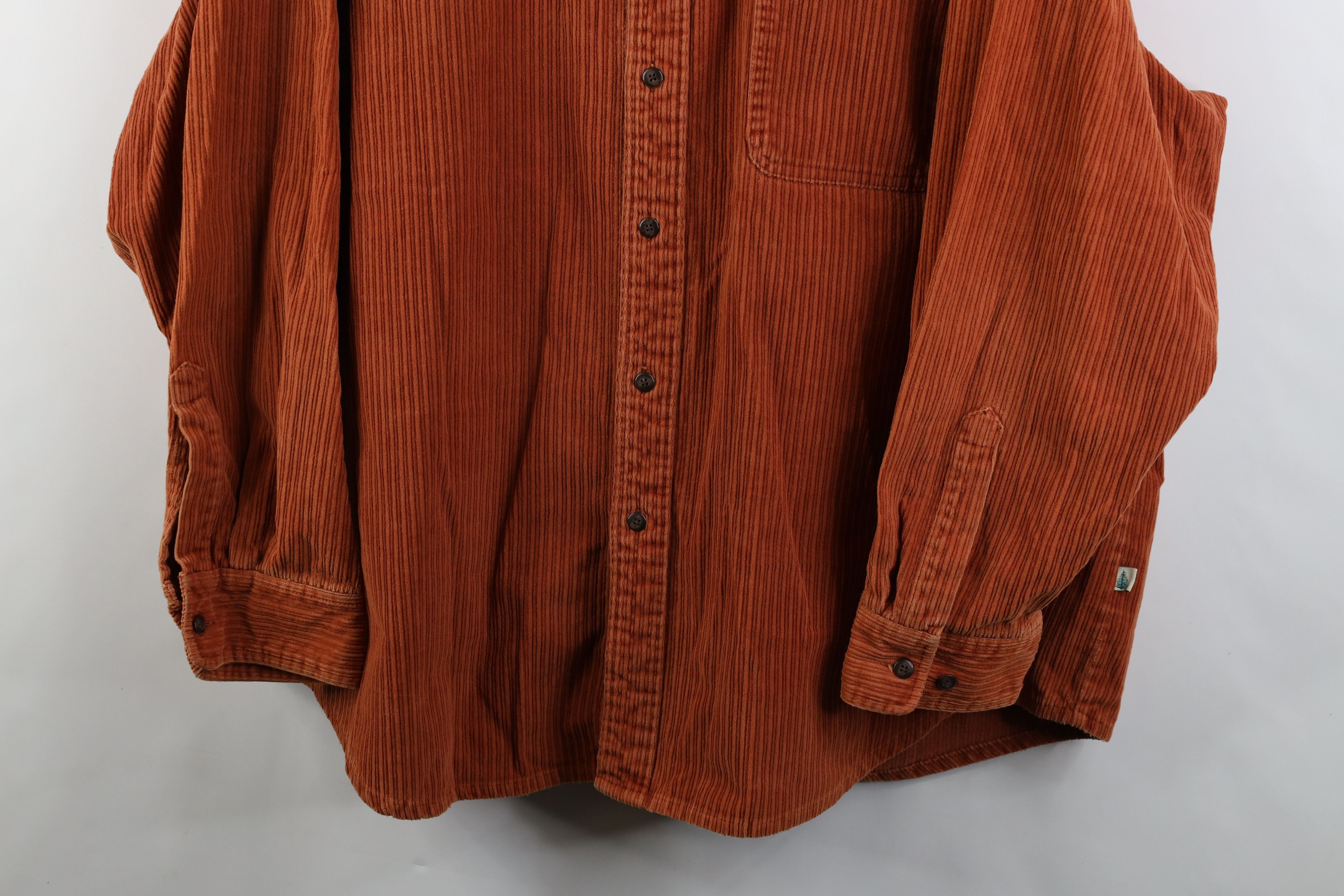 Vintage Vintage 90s Streetwear Heavyweight Corduroy Button Shirt Size US XXL / EU 58 / 5 - 3 Thumbnail