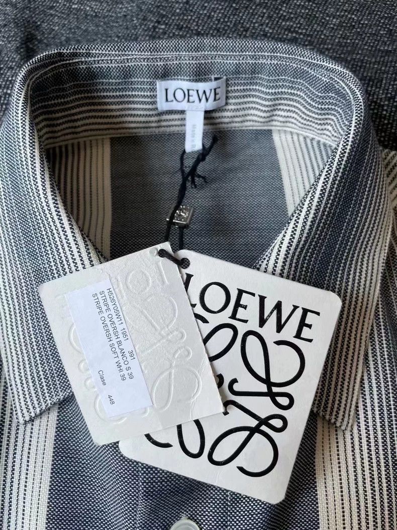 Loewe LOEWE size39 Striped leather card shirt Size XS / US 0-2 / IT 36-38 - 3 Thumbnail