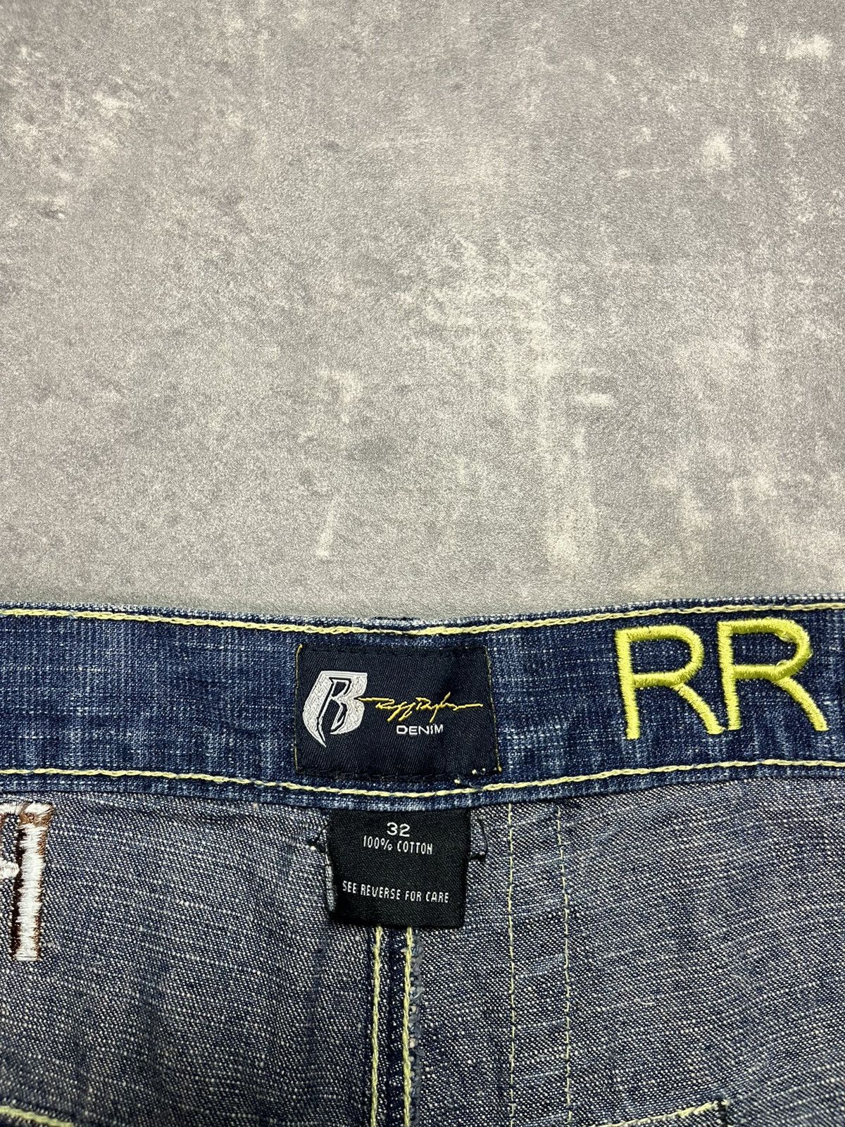 Ruff Ryders Ruff Ryders Baggy Logo Tab Denim Shorts Jorts 32 Size US 32 / EU 48 - 7 Thumbnail