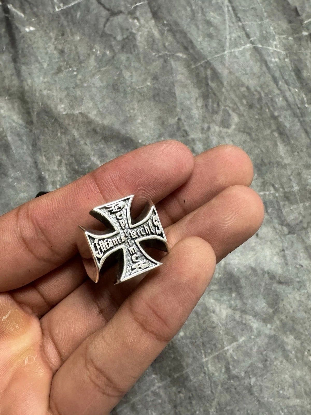 Enfants Riches Deprimes Enfants Riches Deprimes Sterling Silver Cross Ring Size ONE SIZE - 3 Thumbnail