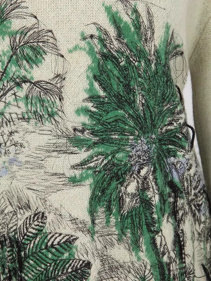 Dior Dior Jungle embroidery heavy industry sweater Size XS / US 0-2 / IT 36-38 - 1 Thumbnail