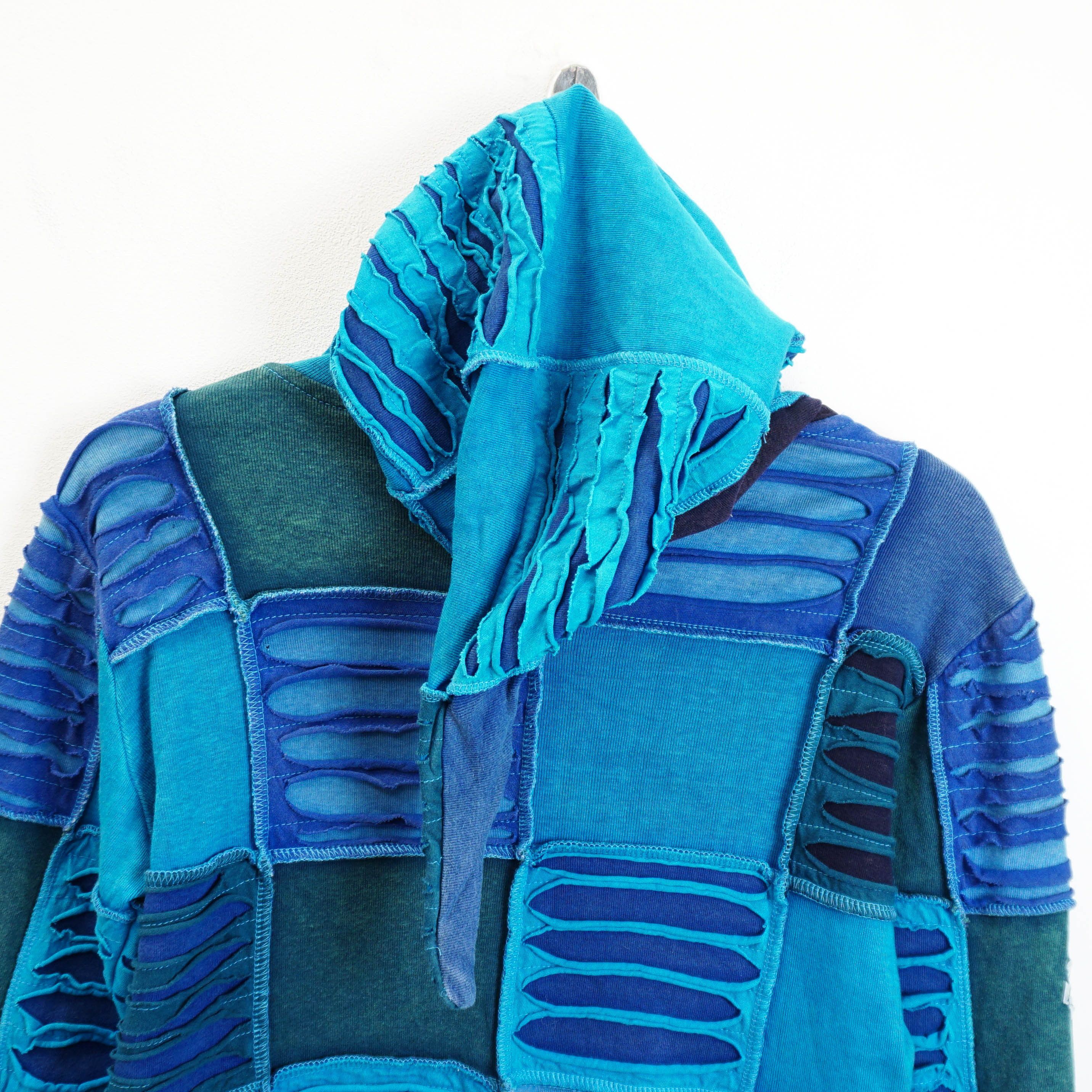Vintage Made In Nepal Y2K Zip-Up Hoodie Size M / US 6-8 / IT 42-44 - 4 Thumbnail