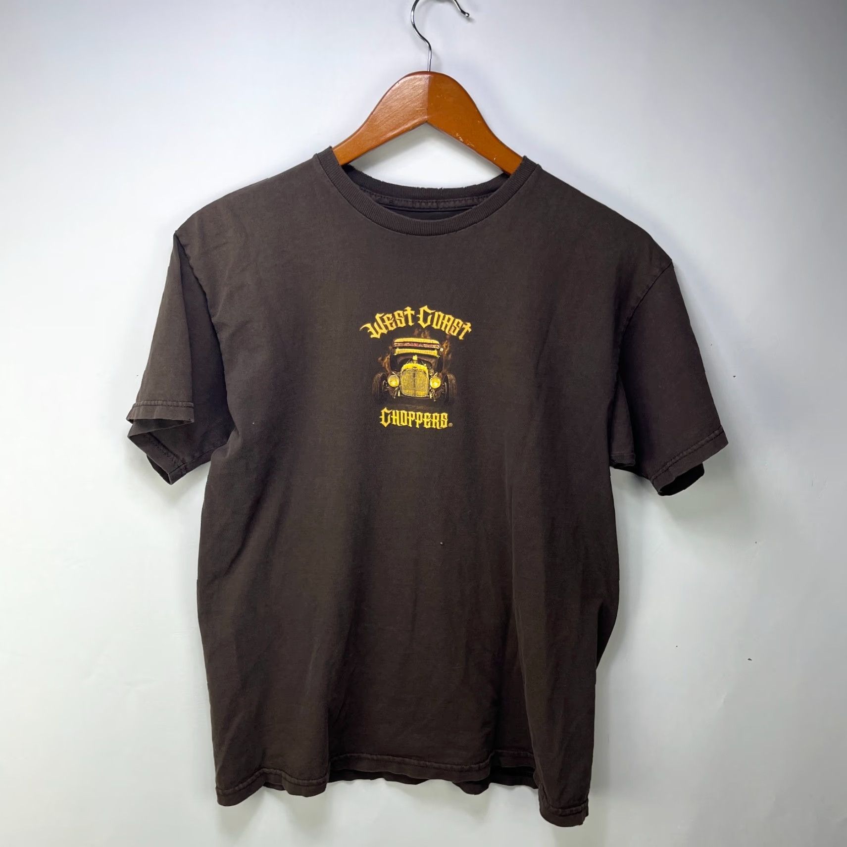 West Coast Choppers VINTAGE West Coast Choppers T Shirt M Adult Medium Brown Cotton Graphic Print 90s Disney Stitch Winnie The Pooh Jess Pockets Logo Men Mens Size US M / EU 48-50 / 2 - 4 Thumbnail