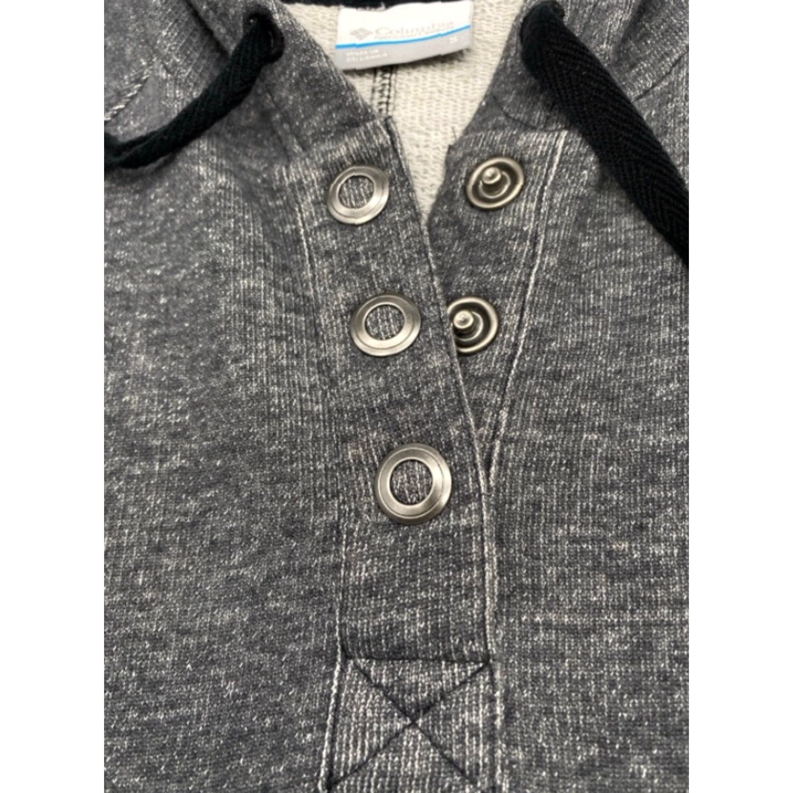 Vintage VINTAGE Columbia Benton Springs Half Snap Pullover Women's Small Gray Hooded Cozy 5908 Size S / US 4 / IT 40 - 5 Thumbnail