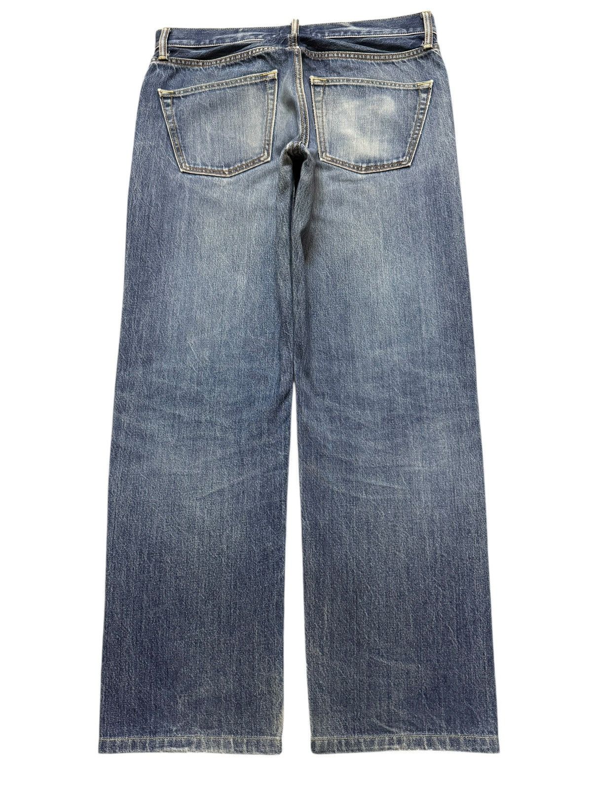 Uniqlo Vintage Y2K Japanese Uniqlo Blue Faded Wash Regular Fits Size US 33 - 2 Thumbnail