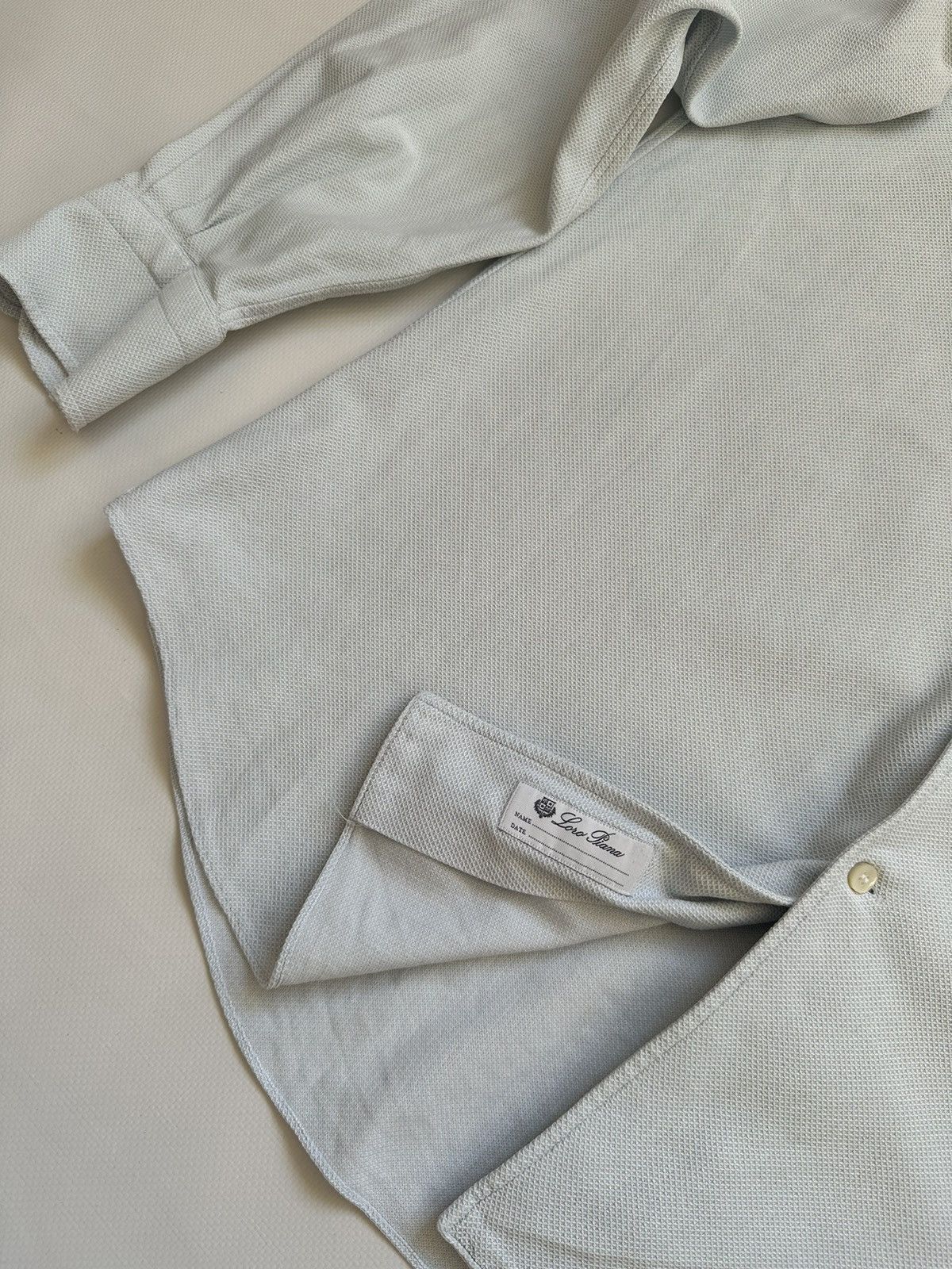 Loro Piana Loro Piana Blue Old money Shirt XL Size US XL / EU 56 / 4 - 5 Thumbnail