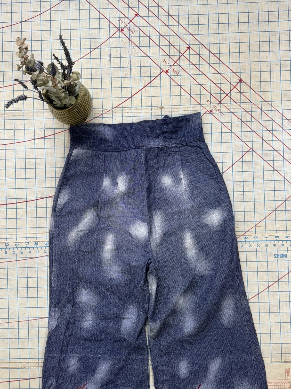 Vintage Vintage Crazy Bell Bottom Embroidered Pants 70’s Flare Size US 32 / EU 48 - 10 Thumbnail