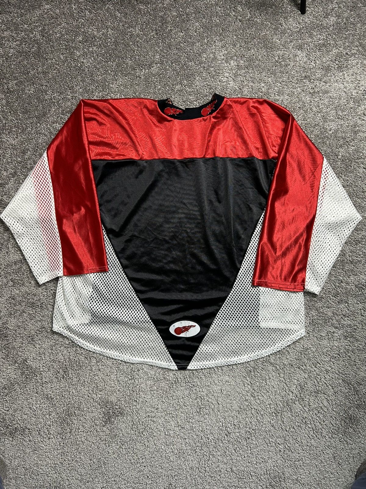 NHL × Vintage Vintage 60s/70s Tri-Tone Flaming Hockey Jersey Size US XL / EU 56 / 4 - 8 Thumbnail
