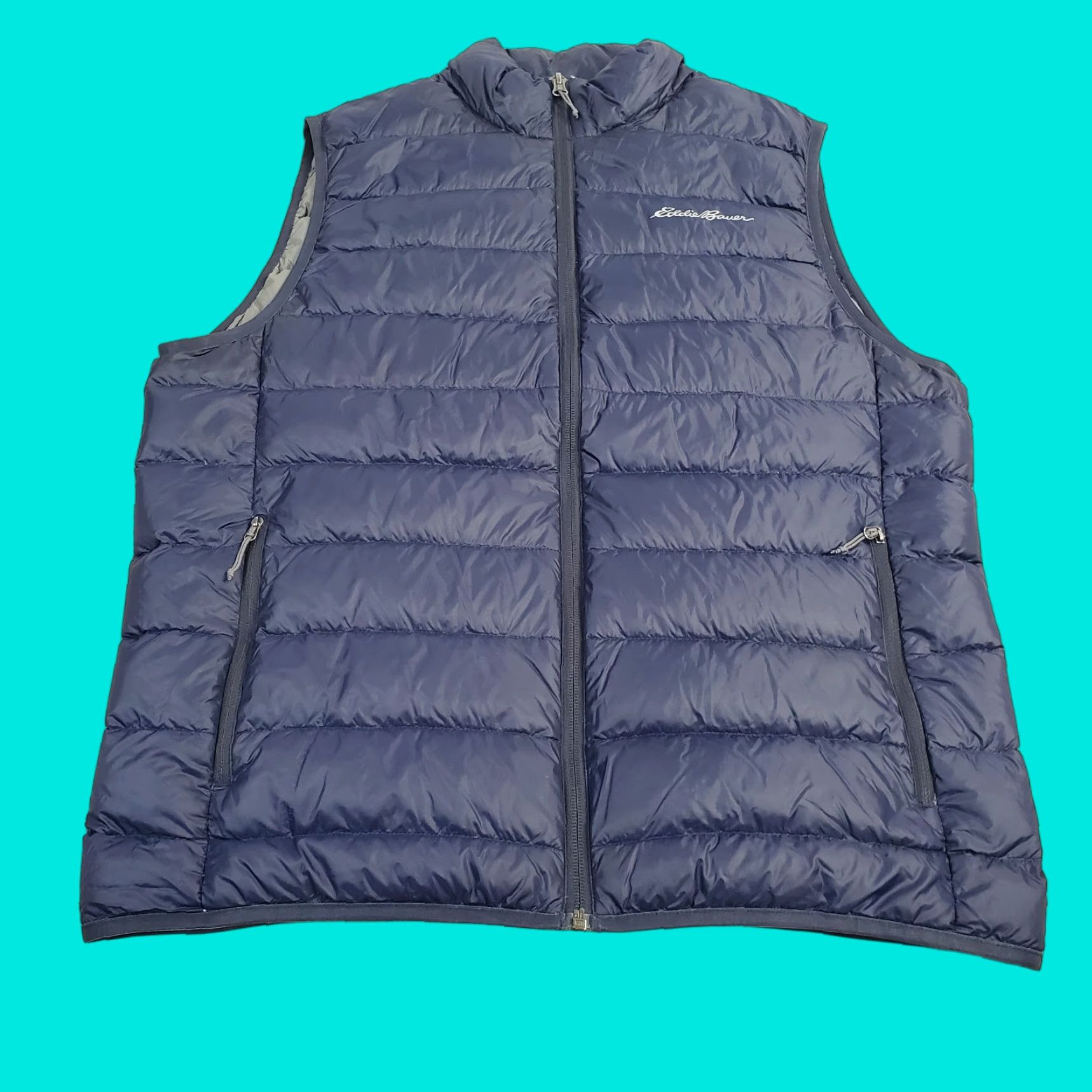 Eddie Bauer Eddie Bauer Vest Mens M Blue Puffer Down Jacket Quilted Lightweight Outdoor Size US M / EU 48-50 / 2 - 1 Thumbnail