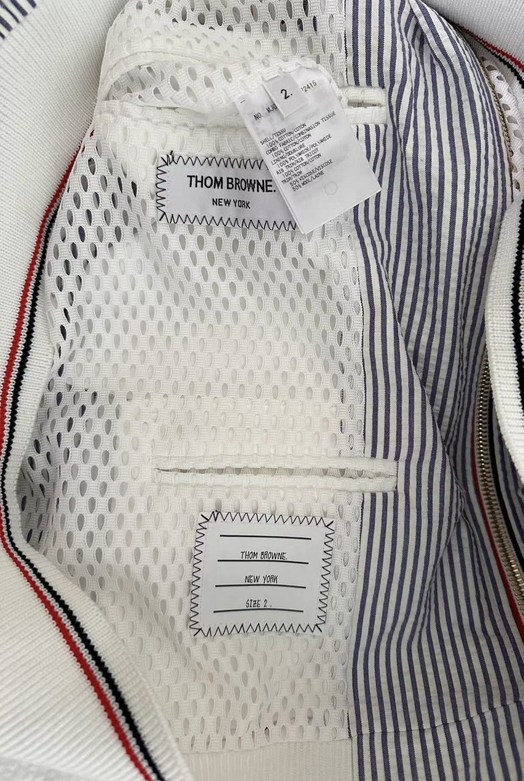 Thom Browne THOM BROWNE BLOUSON JACKET PATCH EMBROIDERY baseball jacket Size US M / EU 48-50 / 2 - 4 Thumbnail