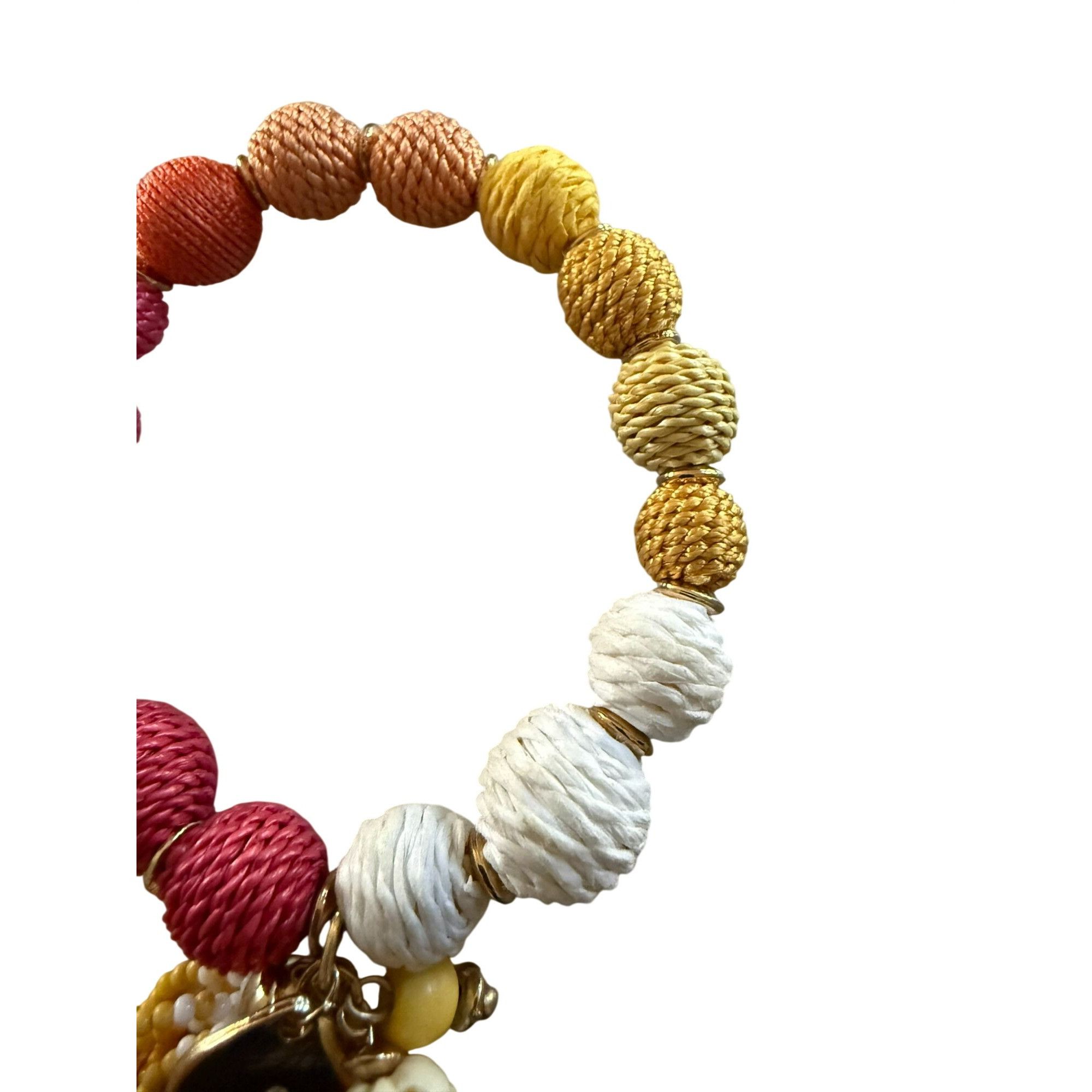 Other Chicos Multi-Color (Pink Orange Yellow White) Thread Bead Br Size ONE SIZE - 4 Thumbnail
