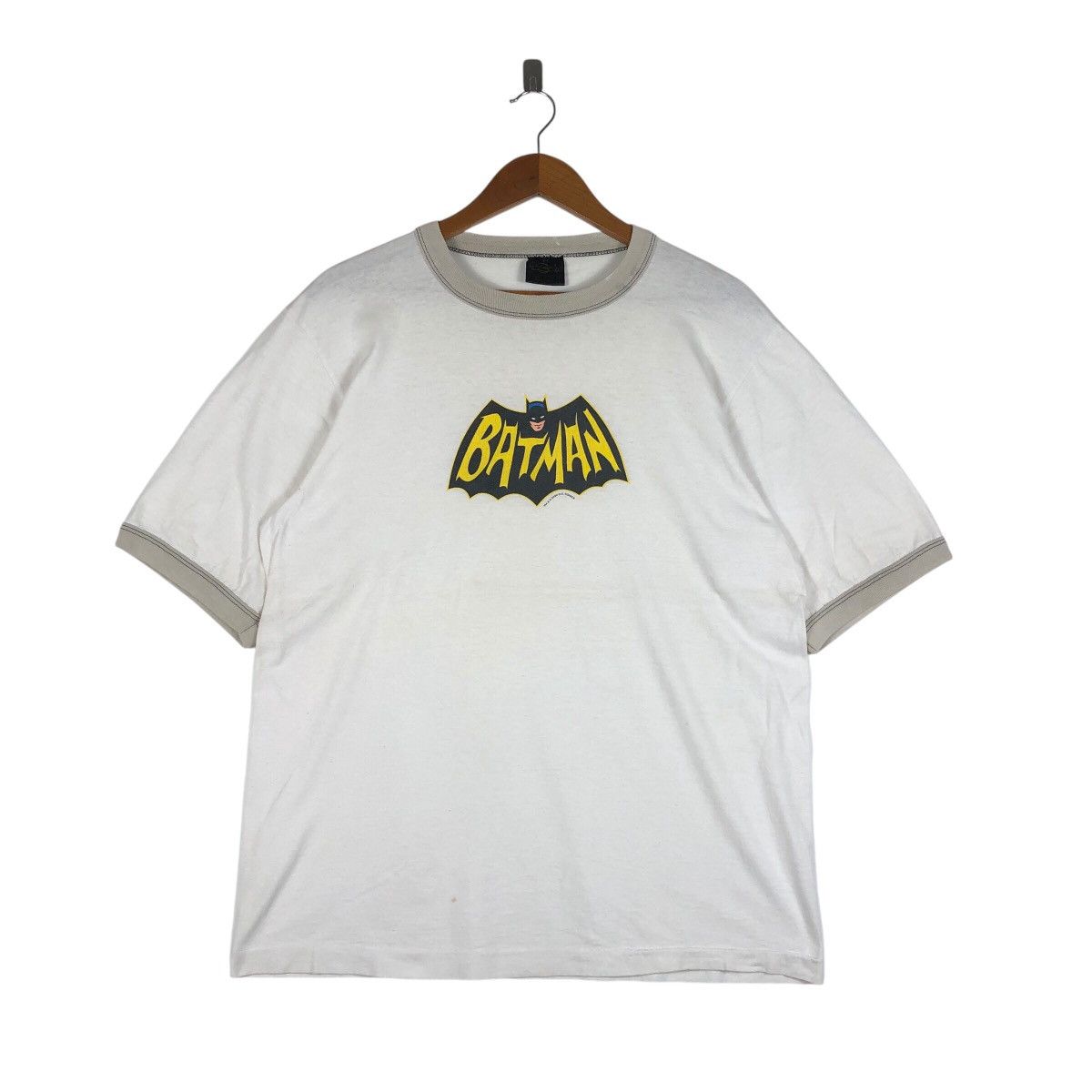 DC Comics BATMAN D.C. Comics Vintage Ringer T-Shirt Size US L / EU 52-54 / 3 - 1 Thumbnail