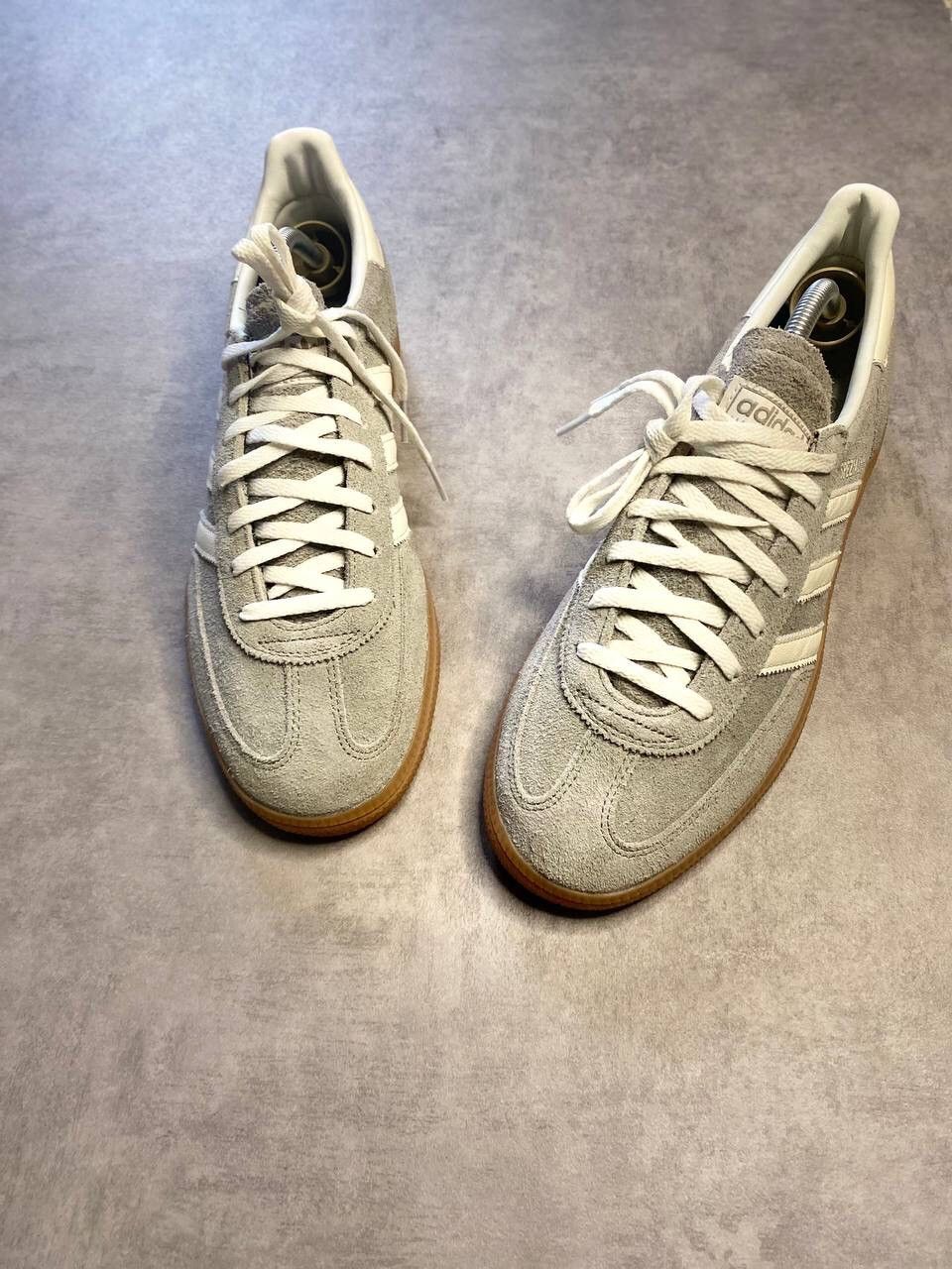 Adidas Adidas Handball Spezial Low Top Sneakers Silver Pebble Gum Size US 10 / EU 43 - 8 Thumbnail