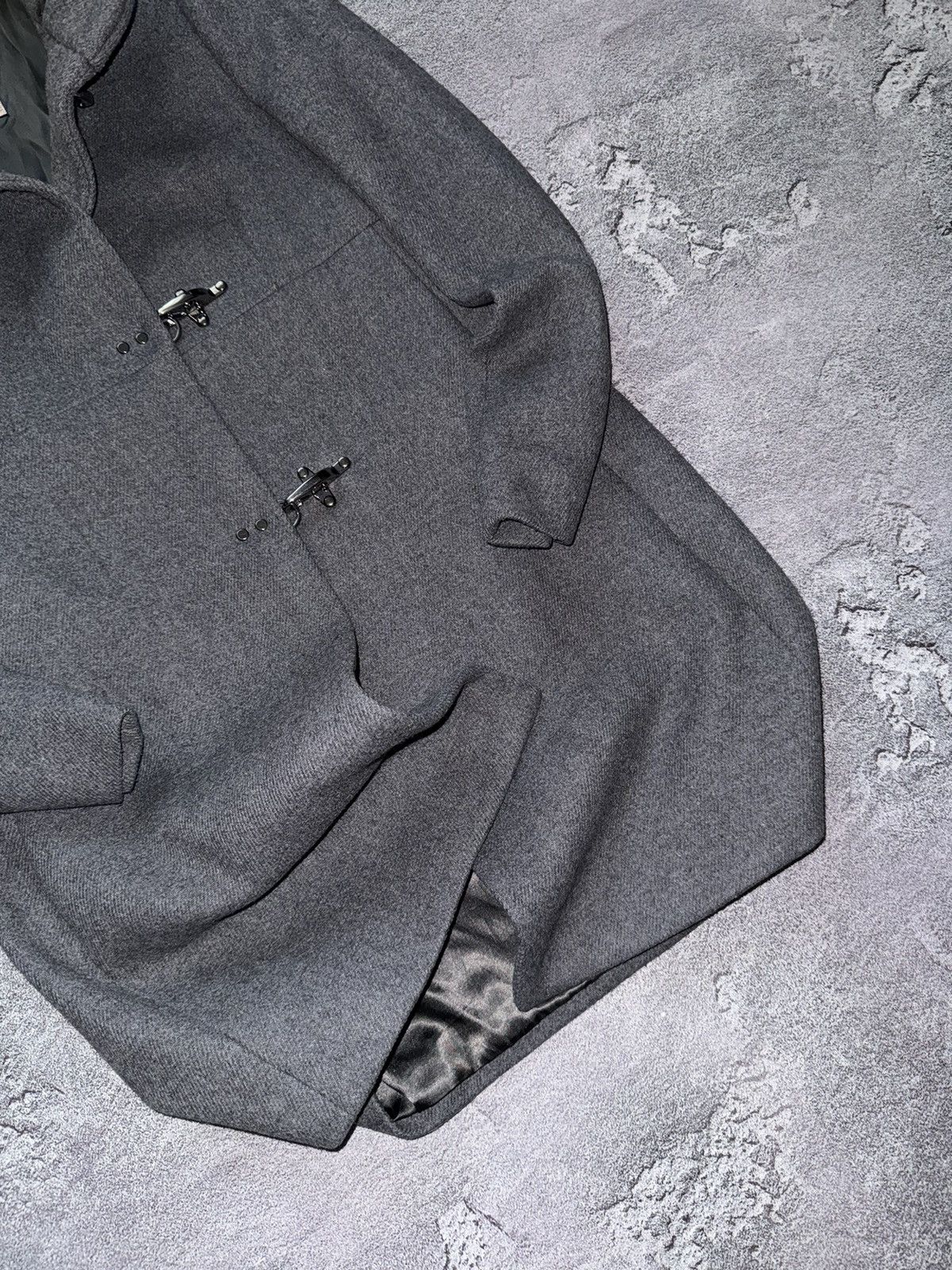 Designer × Fay Fay M wool clasp fastening coat long jacket Wmns Size M / US 6-8 / IT 42-44 - 3 Thumbnail